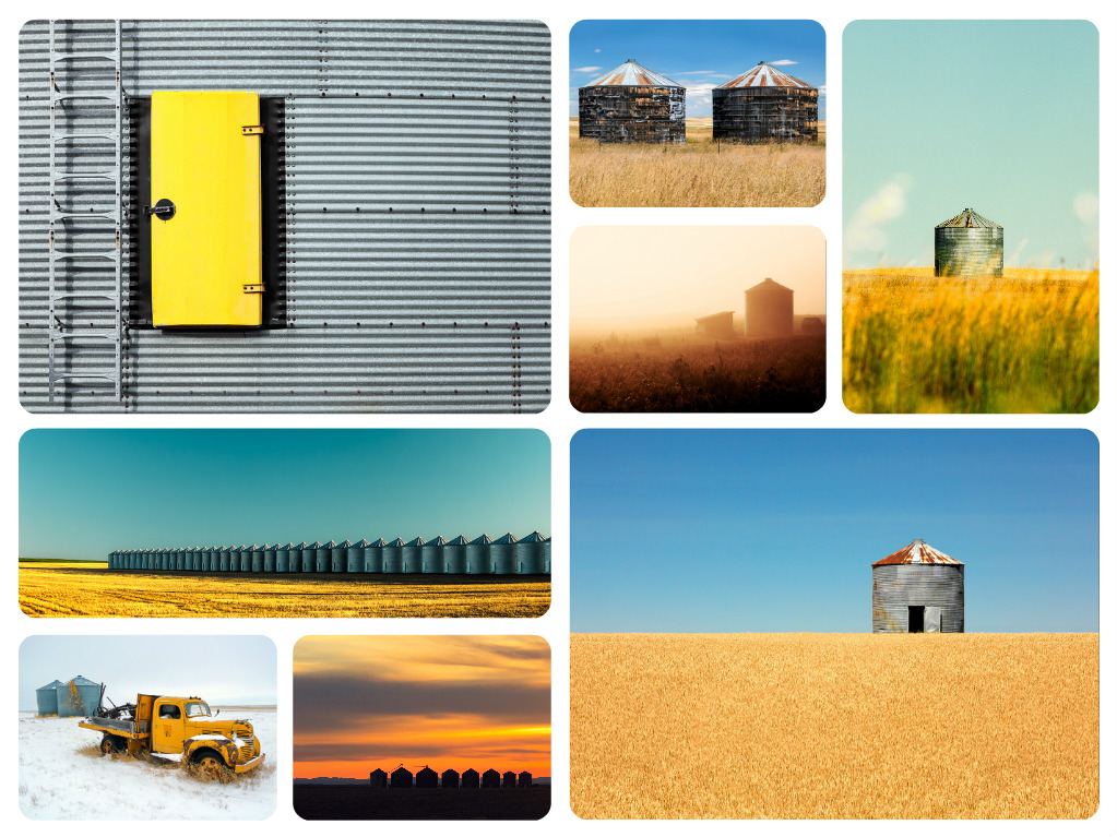 Agriculture Photos of Grain Bins