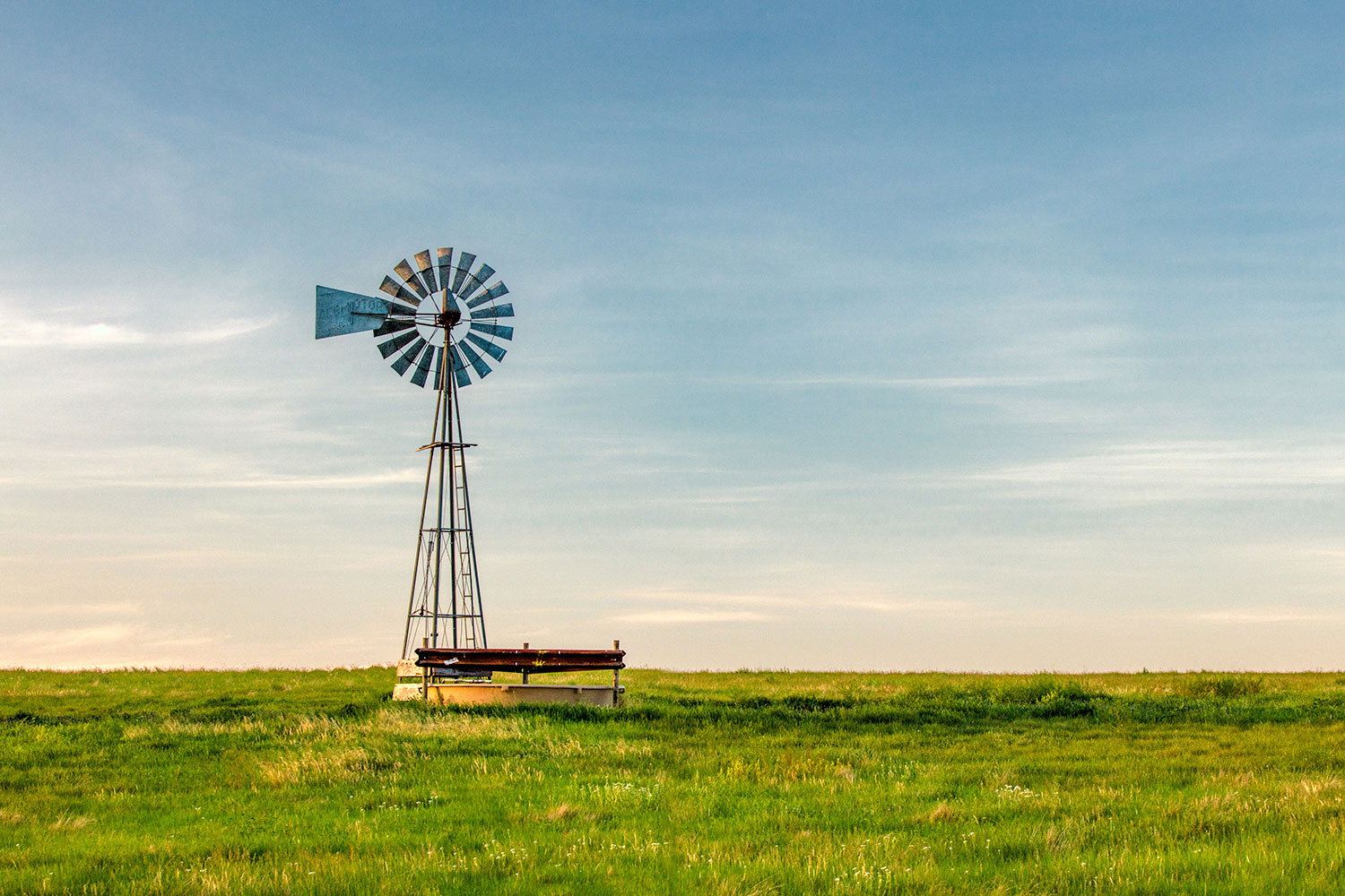 Old Windmill Windpump Photo on Great Plains Montana