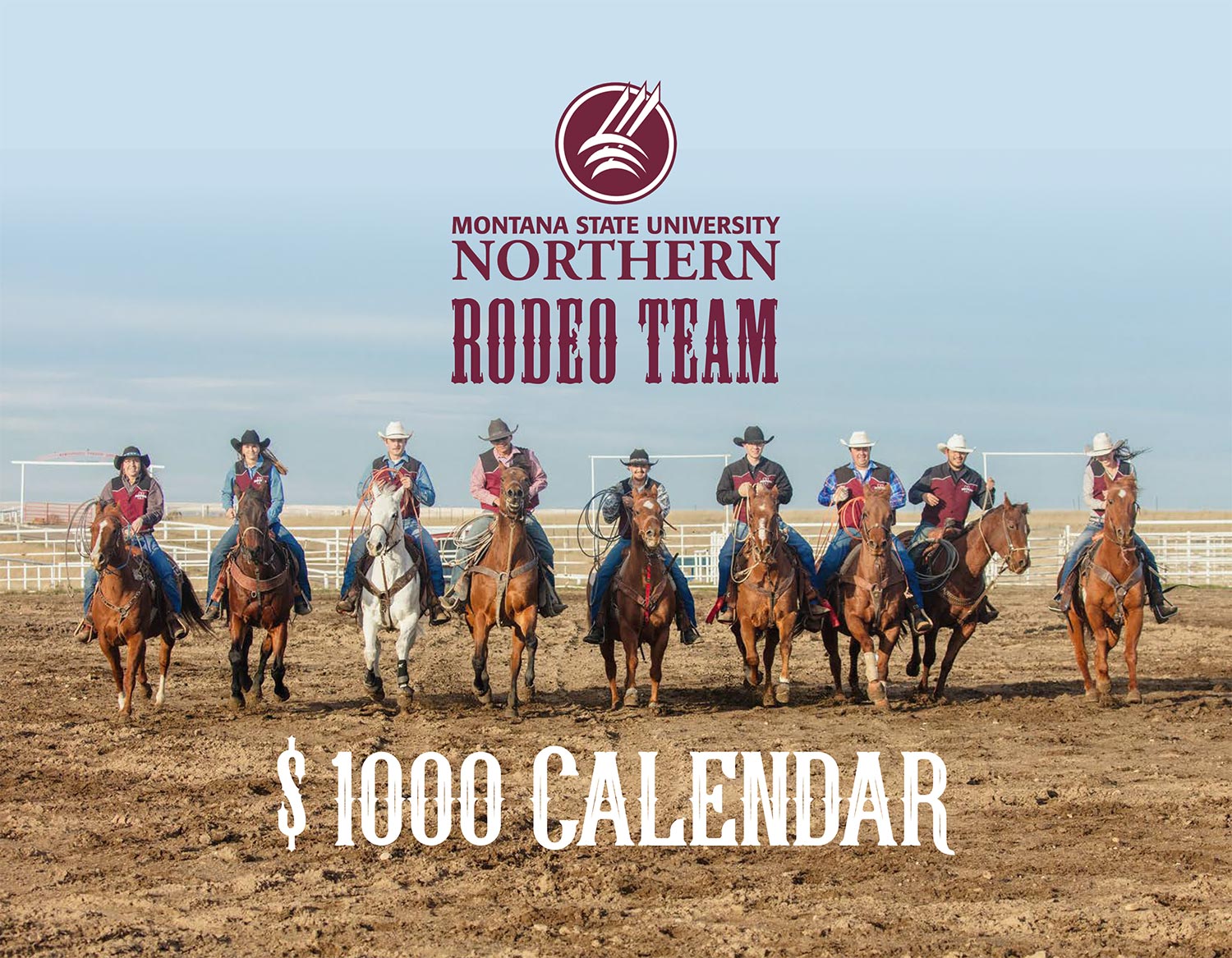 Cover of 2017 Montana State University Northern Rodeo Team Calendar