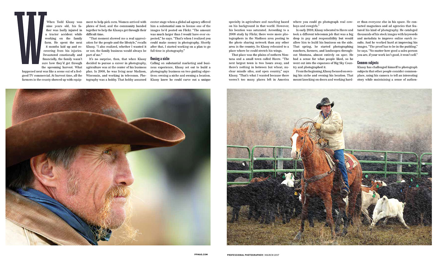 Farm and Ranch Photos Article in Professional Photographers Magazine
