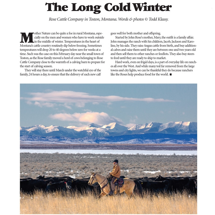 Cowboy photos published in Range Magazine