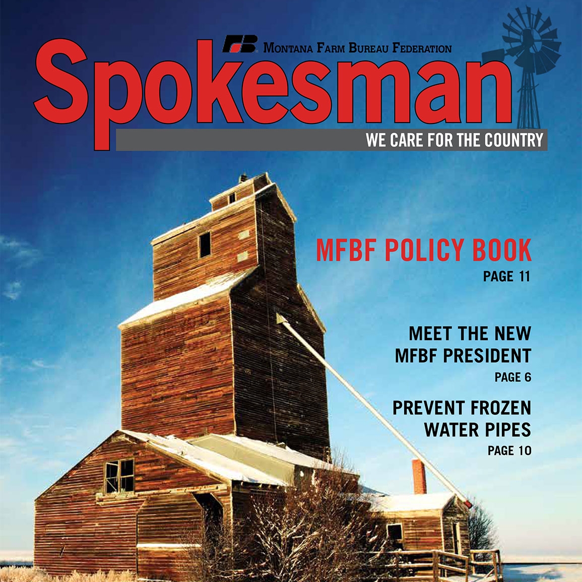 Published on cover of Montana Farm Bureau magazine