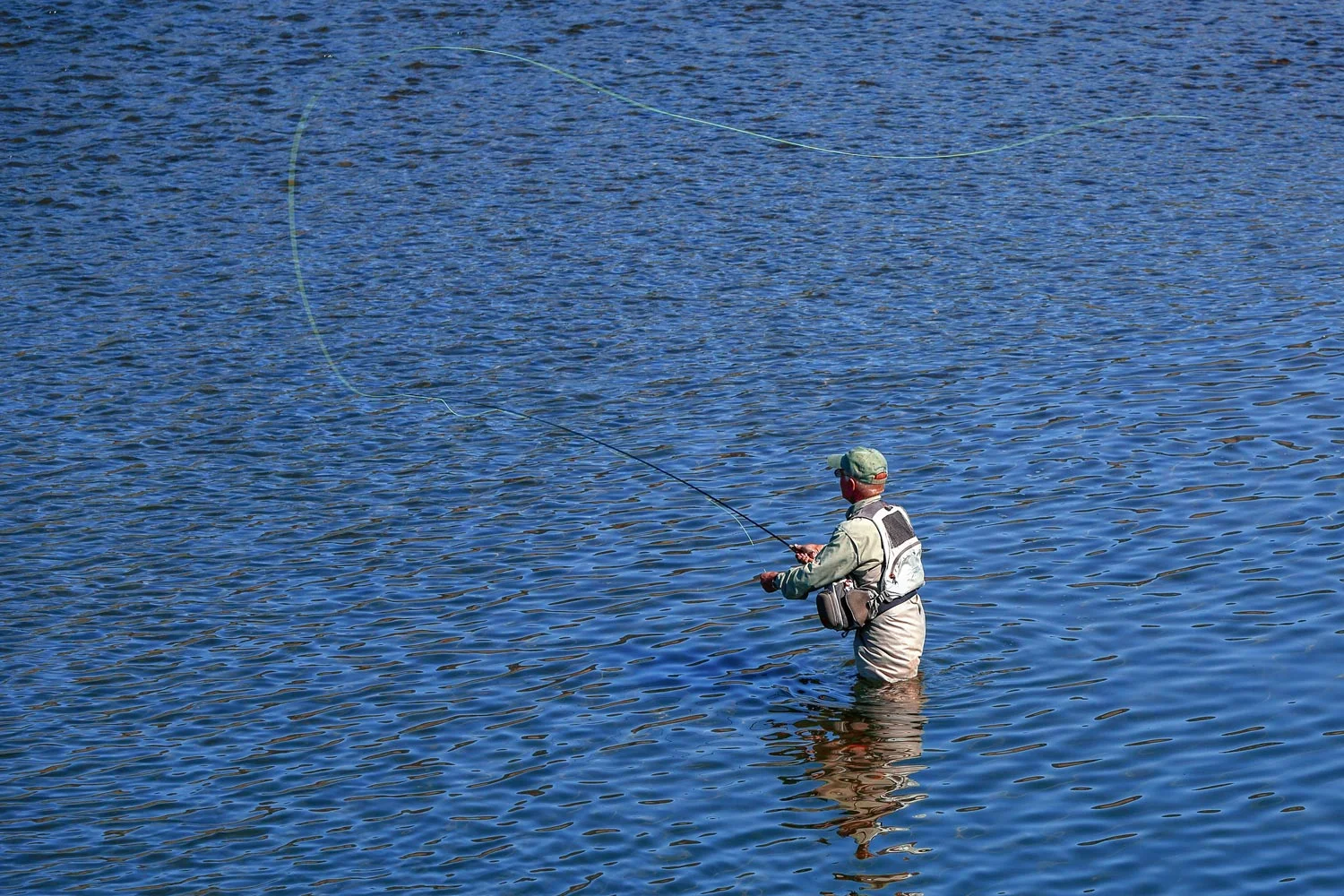 Fishing in Blue