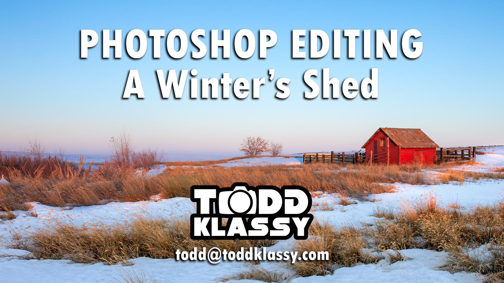 Photo editing with Photoshop #1: A Winter's Shed
