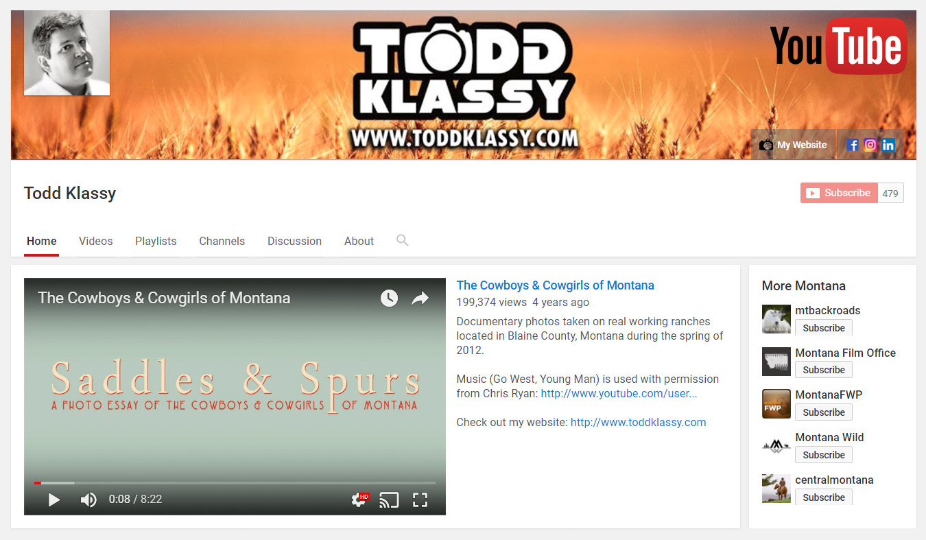 Todd-Klassy-Photography-Montana-Photos-and-Agriculture-Photographer-on-YouTube-Channel