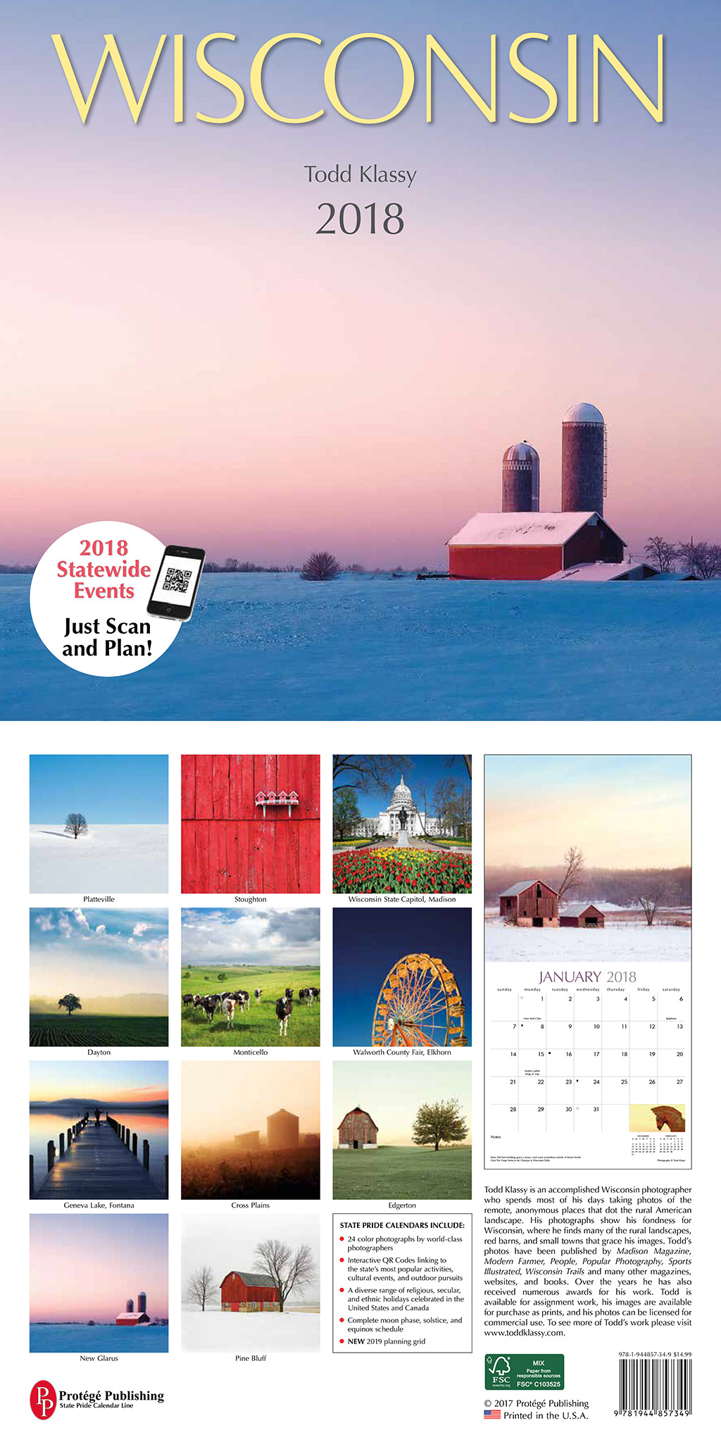 Sneak peek of my new 2018 Wisconsin calendar