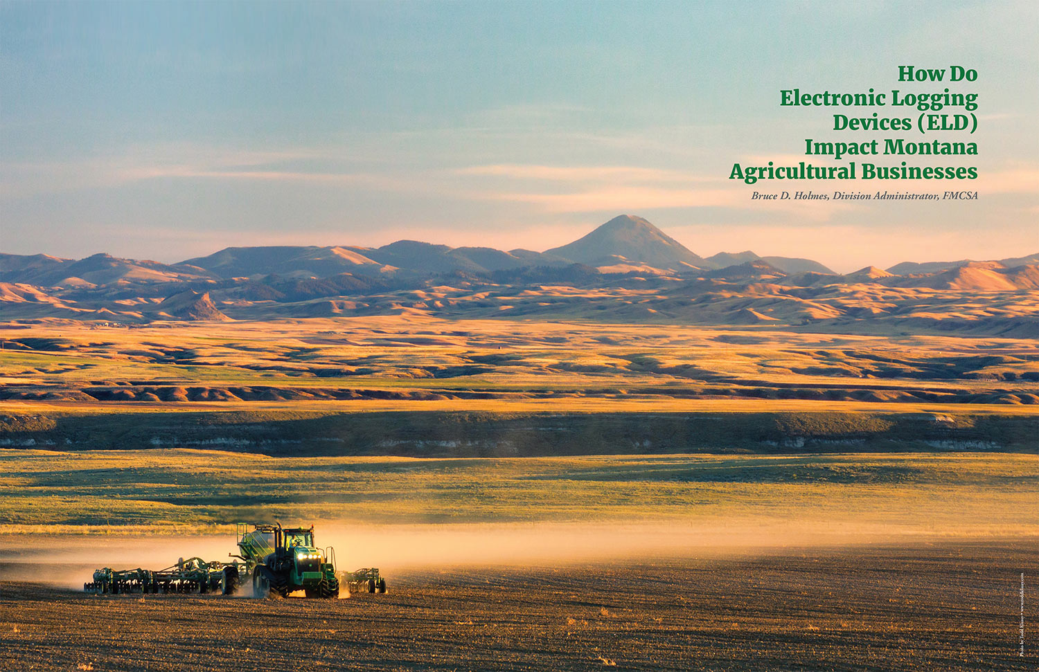Two-page photo spread published in Growing Montana magazine