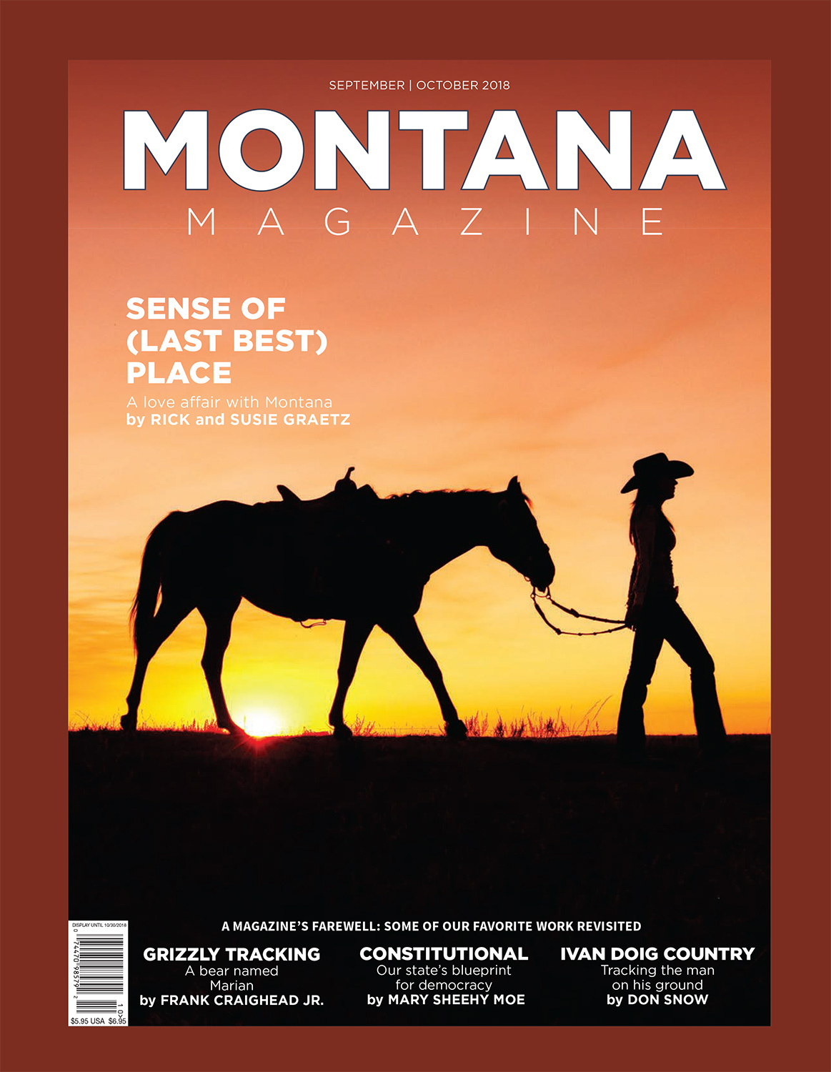 Final Cover Photo for the Final Issue of Montana Magazine September 2018