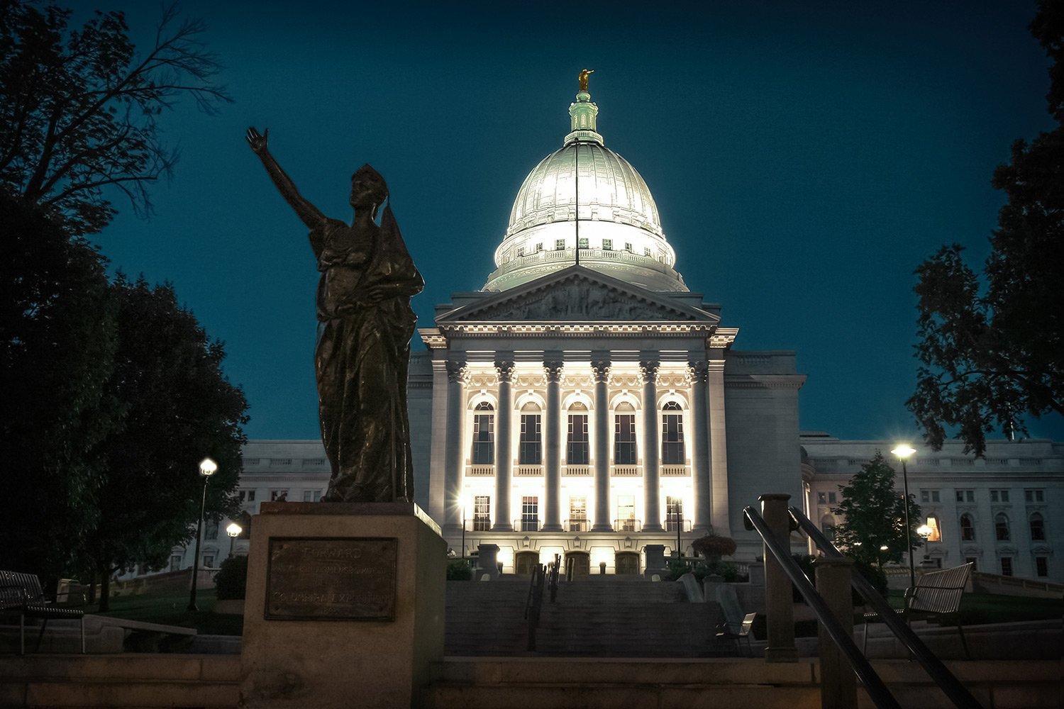 Wisconsin Capitol at Night