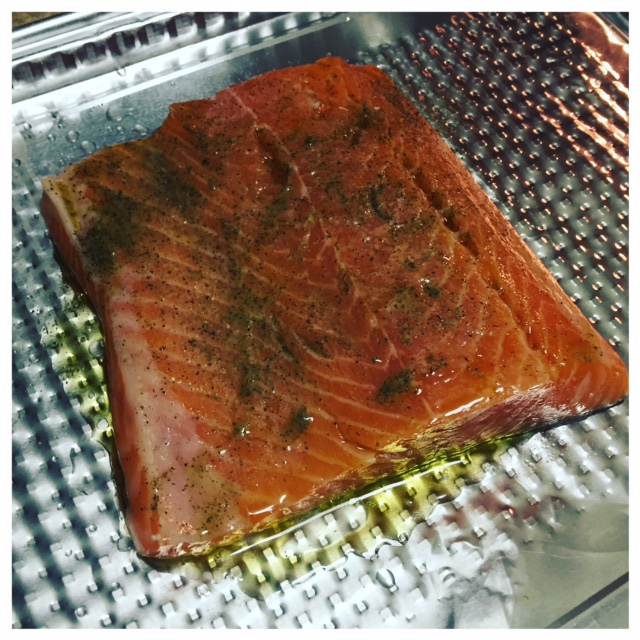 The fishmonger at Whole Foods might have given me more salmon than I asked for. 