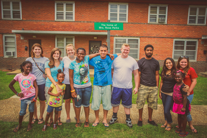 The 2012 SRM Team visits Rosa Parks' former home.