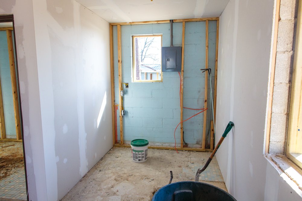 Cabin Interior Kitchenette Progress 1