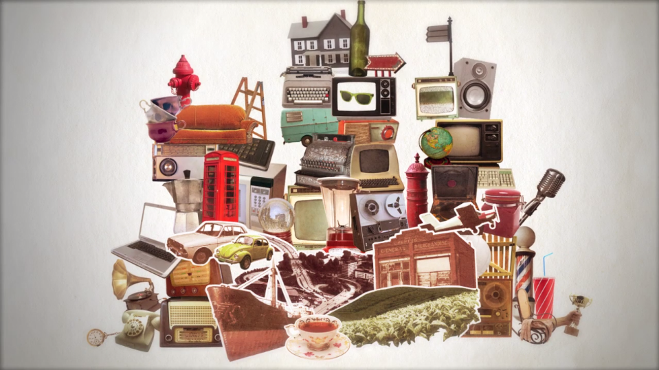 Photo collage, stop motion and paper artistry was employed to construct scenes and illustrate narrative