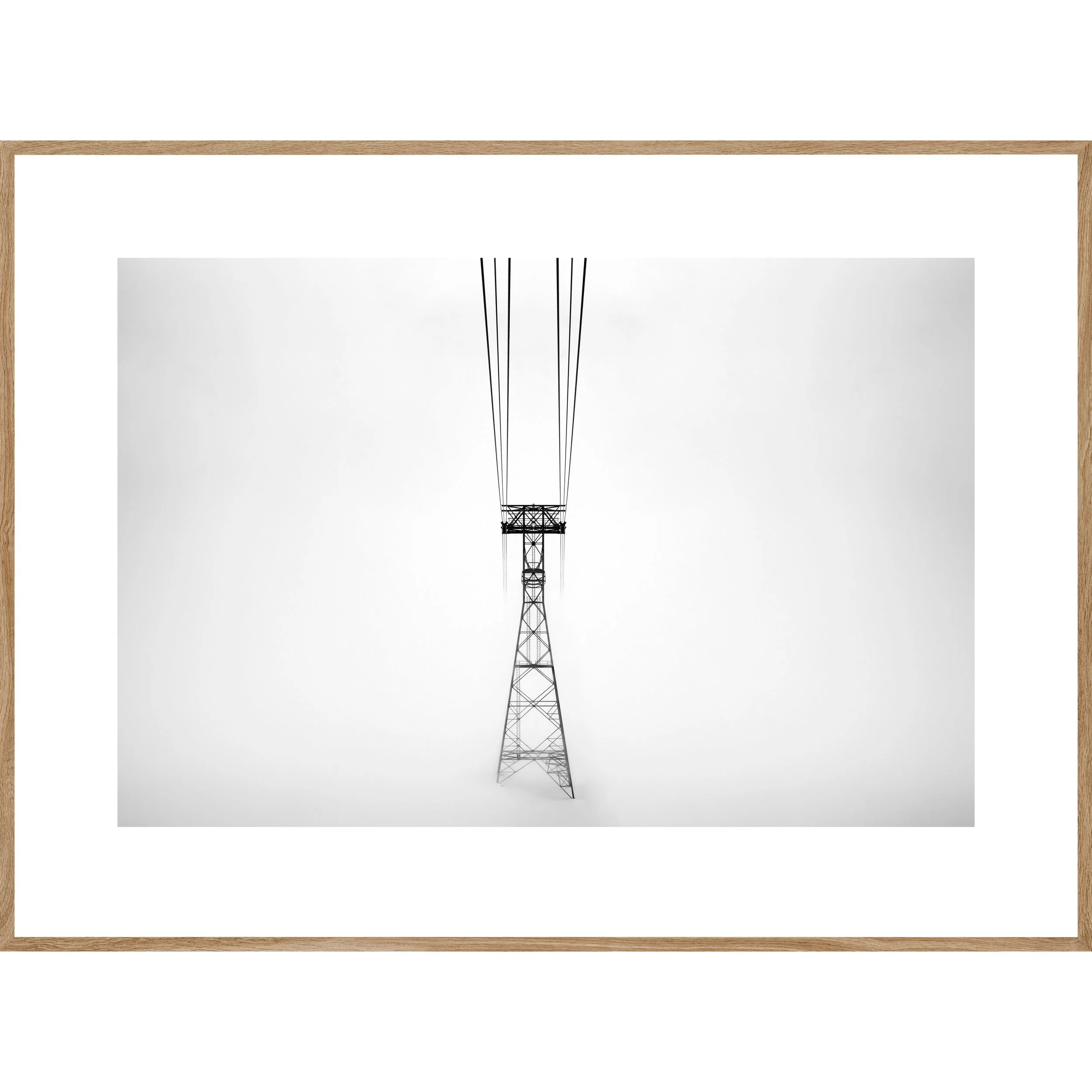 Mast Corvatsch, Engadin, Schweiz 2025 Format Rahmen Eiche massiv 112 × 151 cm Auflage 1/1