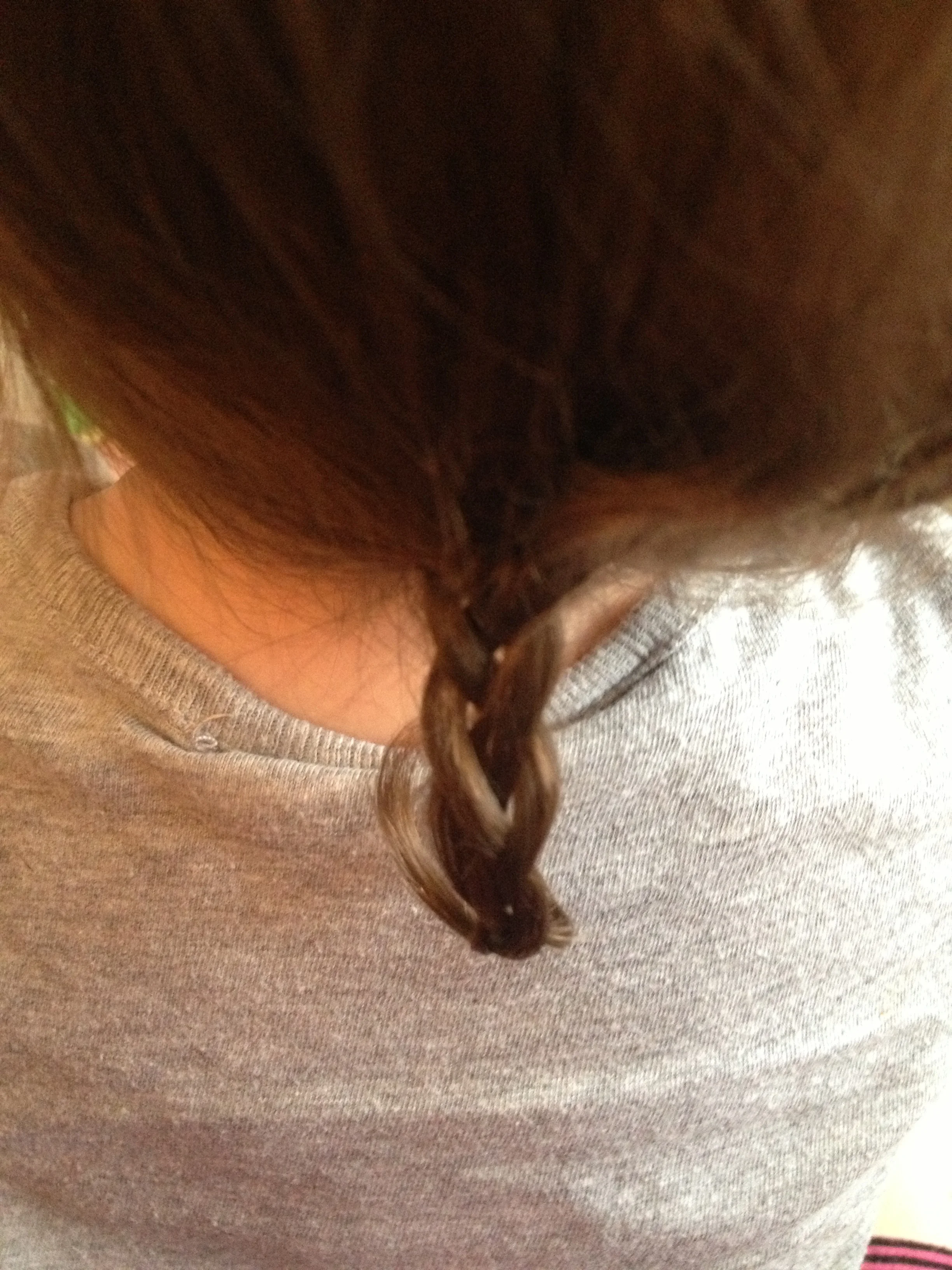 OMG A BRAID! .... and a mullet... :-/