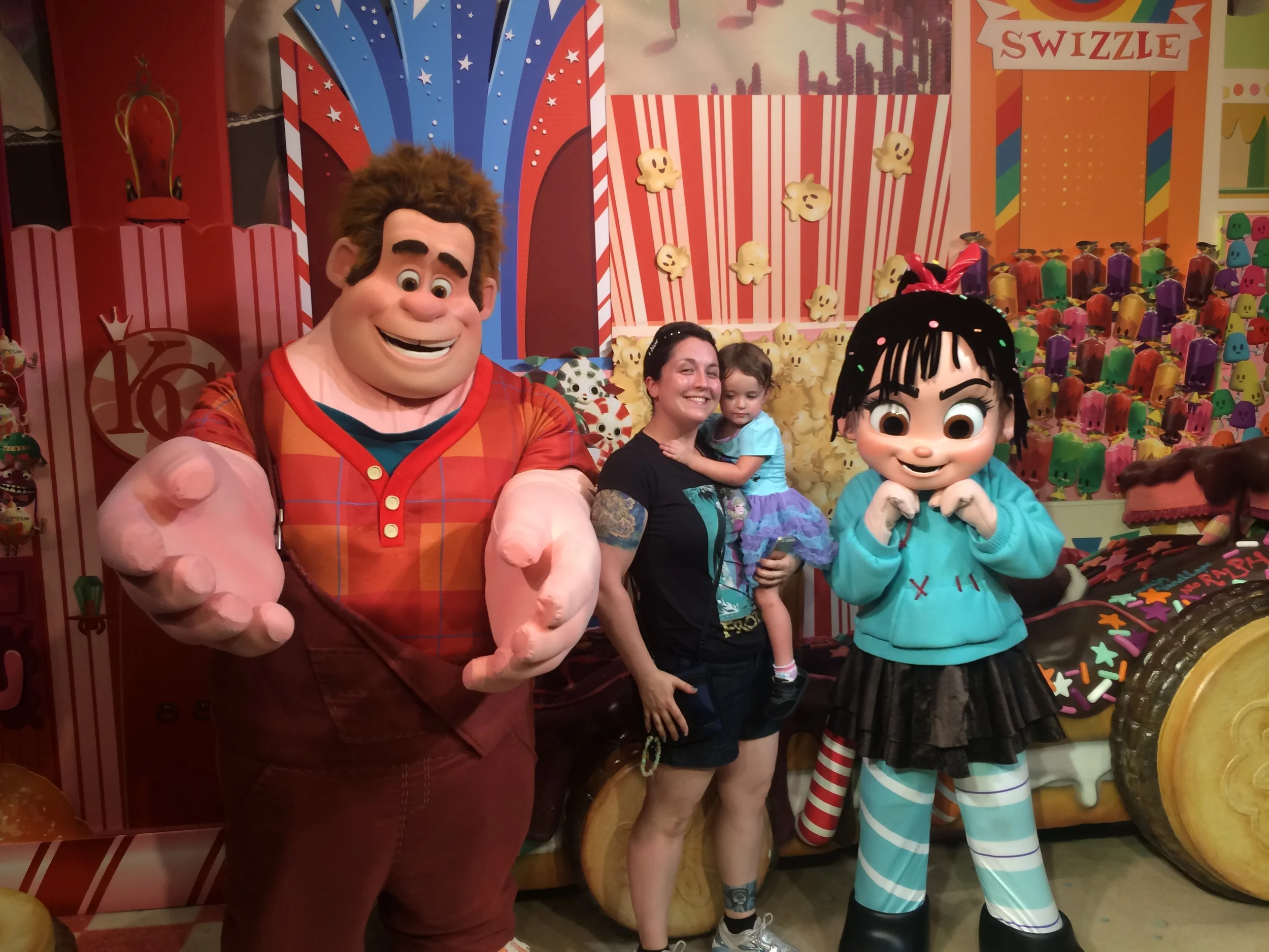 D's not sure what to think of Ralph and Vanellope