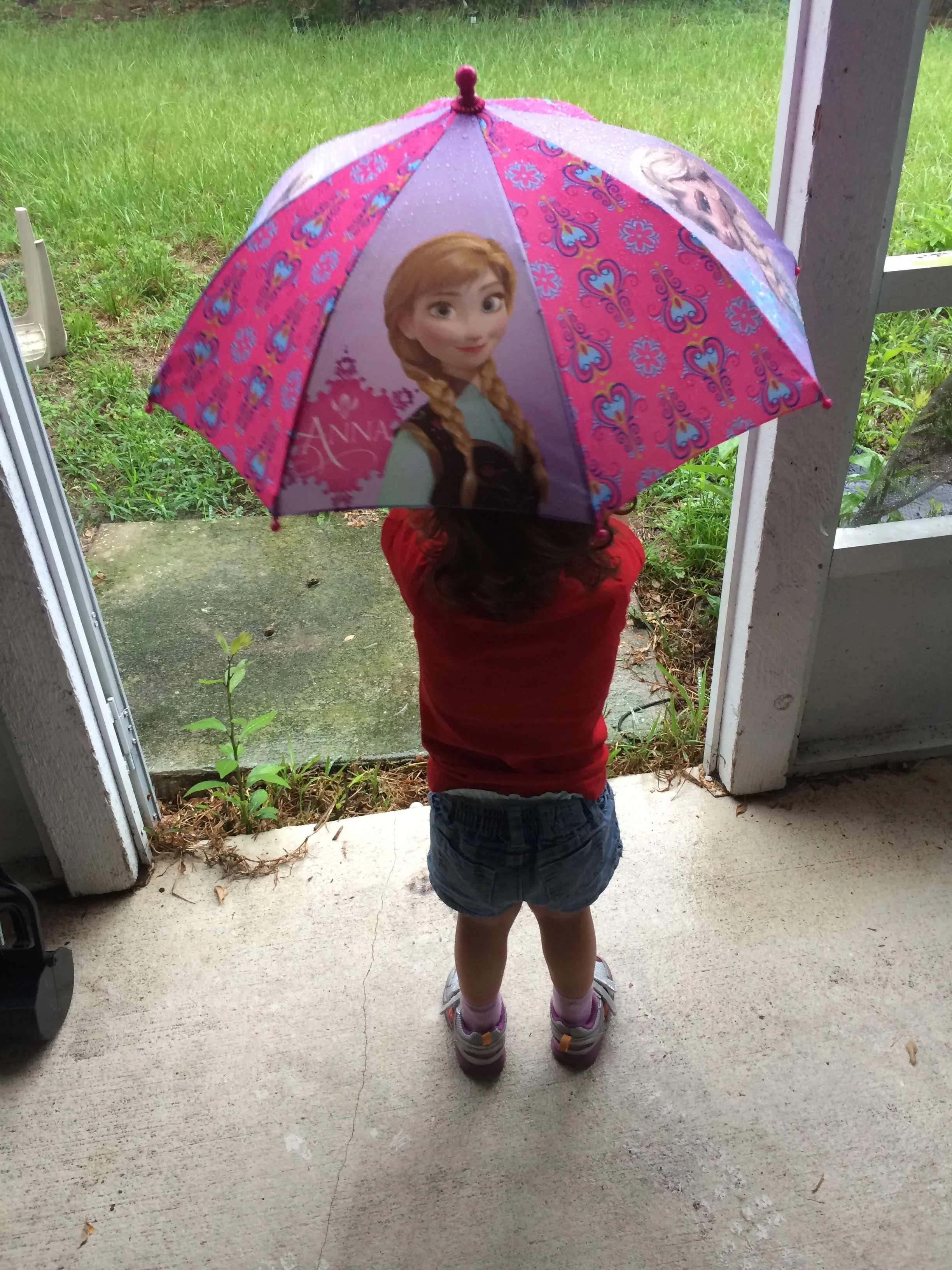 "Raaaain raaaain, goooo 'waaaaaaaaaaay"