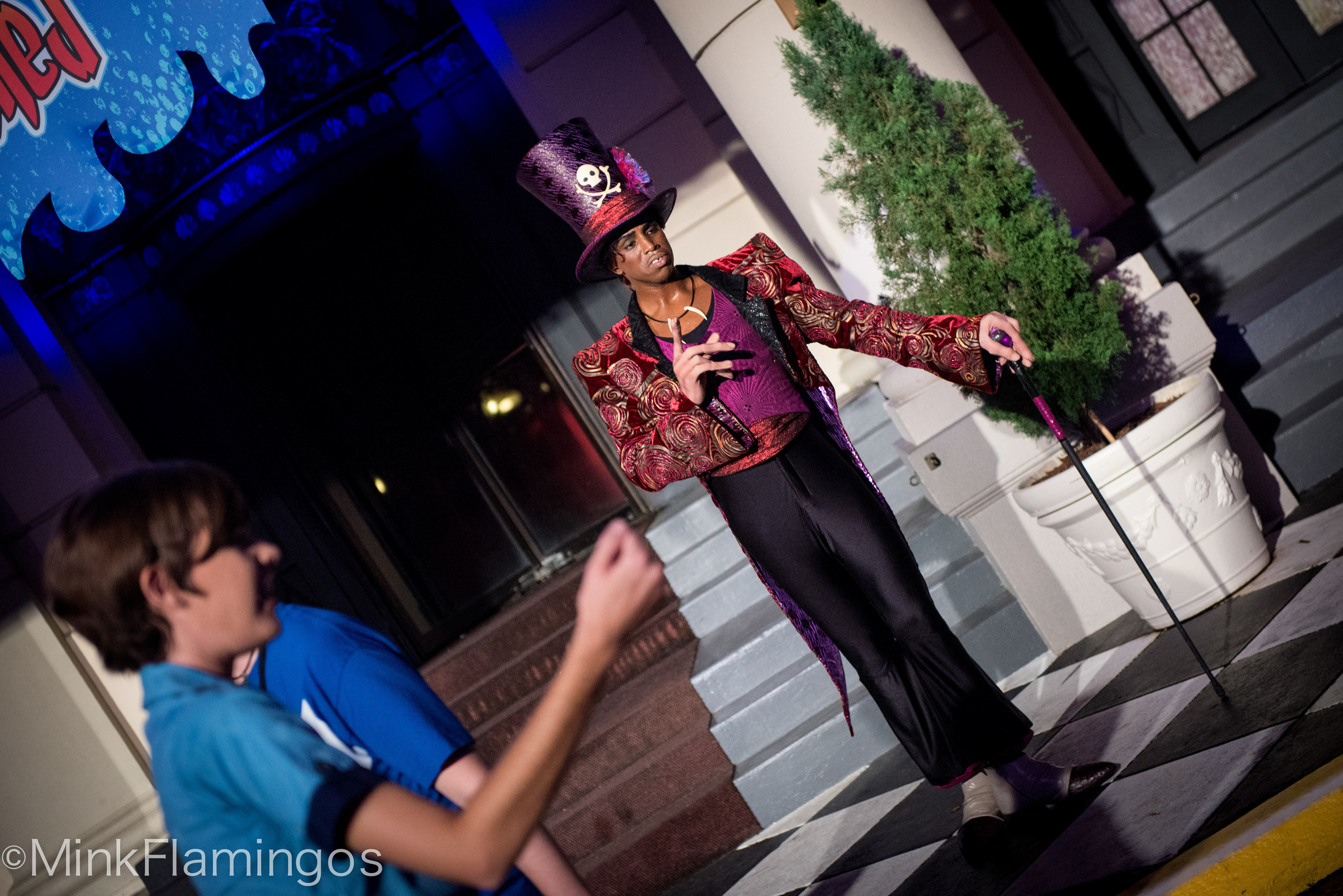 Dr. Facilier is ready to greet his adoring public at Villains Unleashed