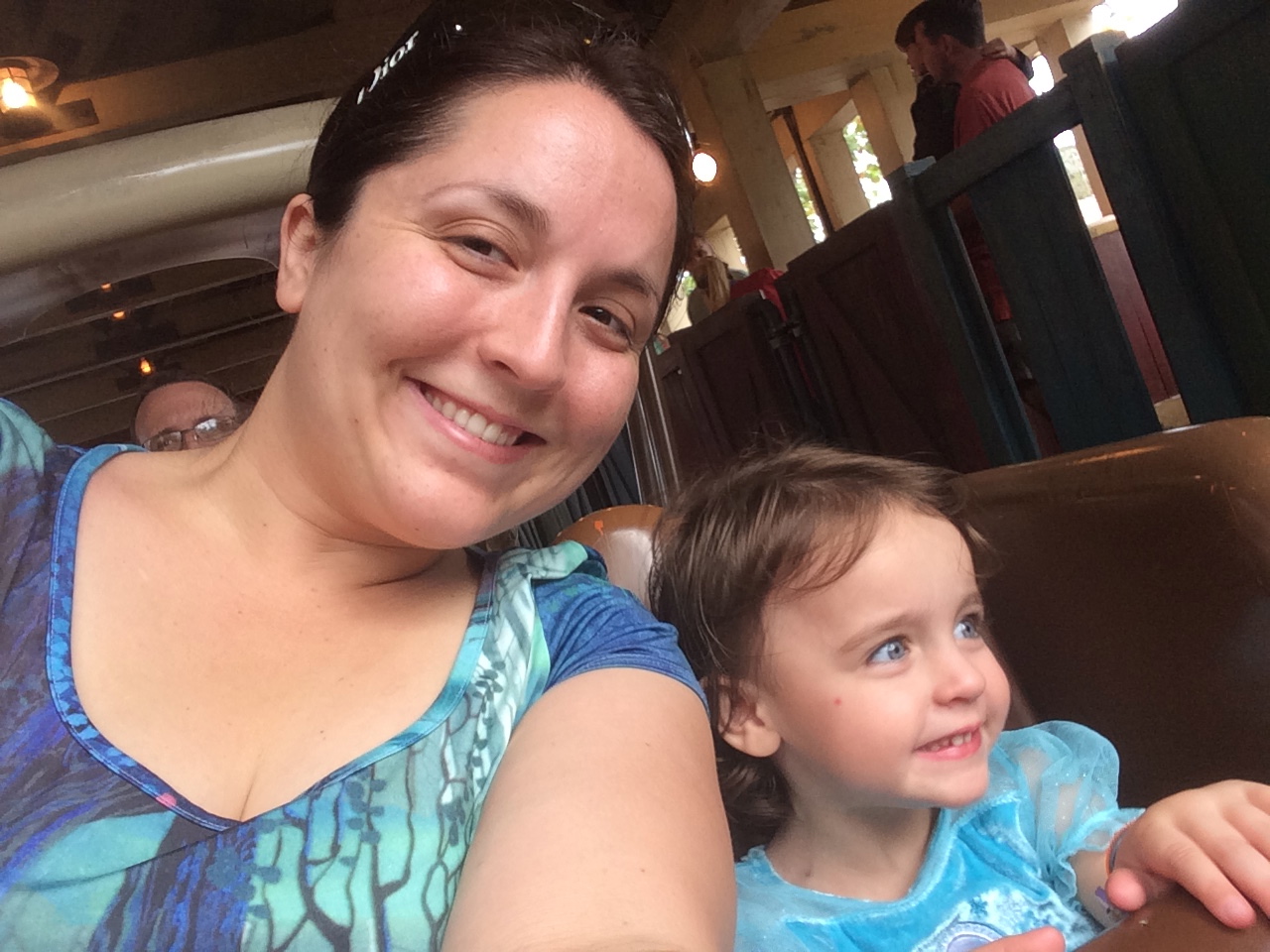 D's first roller coaster!