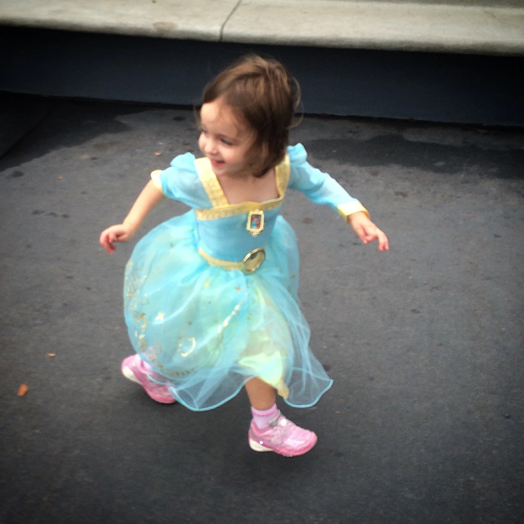 Princess Merida, roaming the Magic Kingdom trying to spread some Christmas Cheer