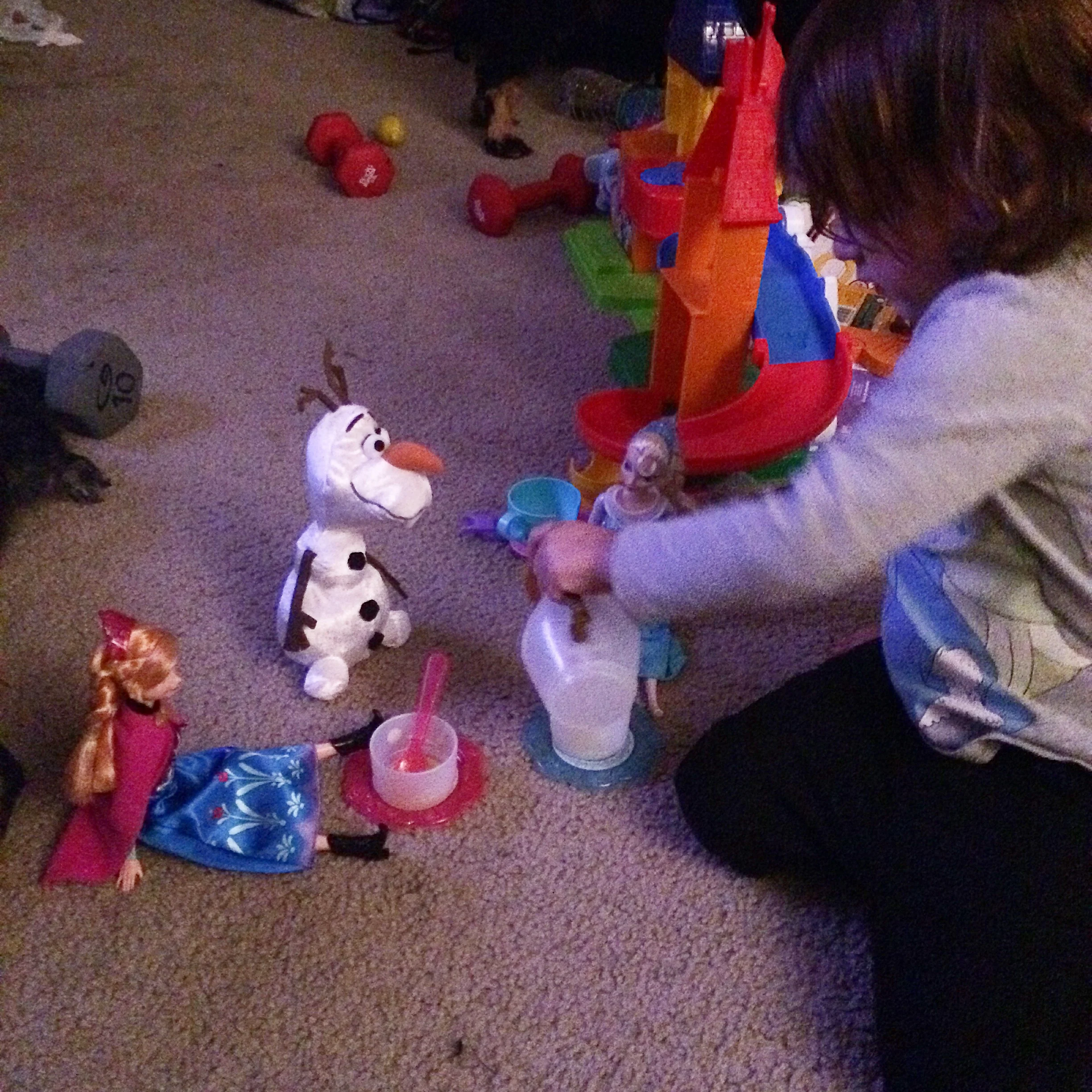 Olaf came for tea, too