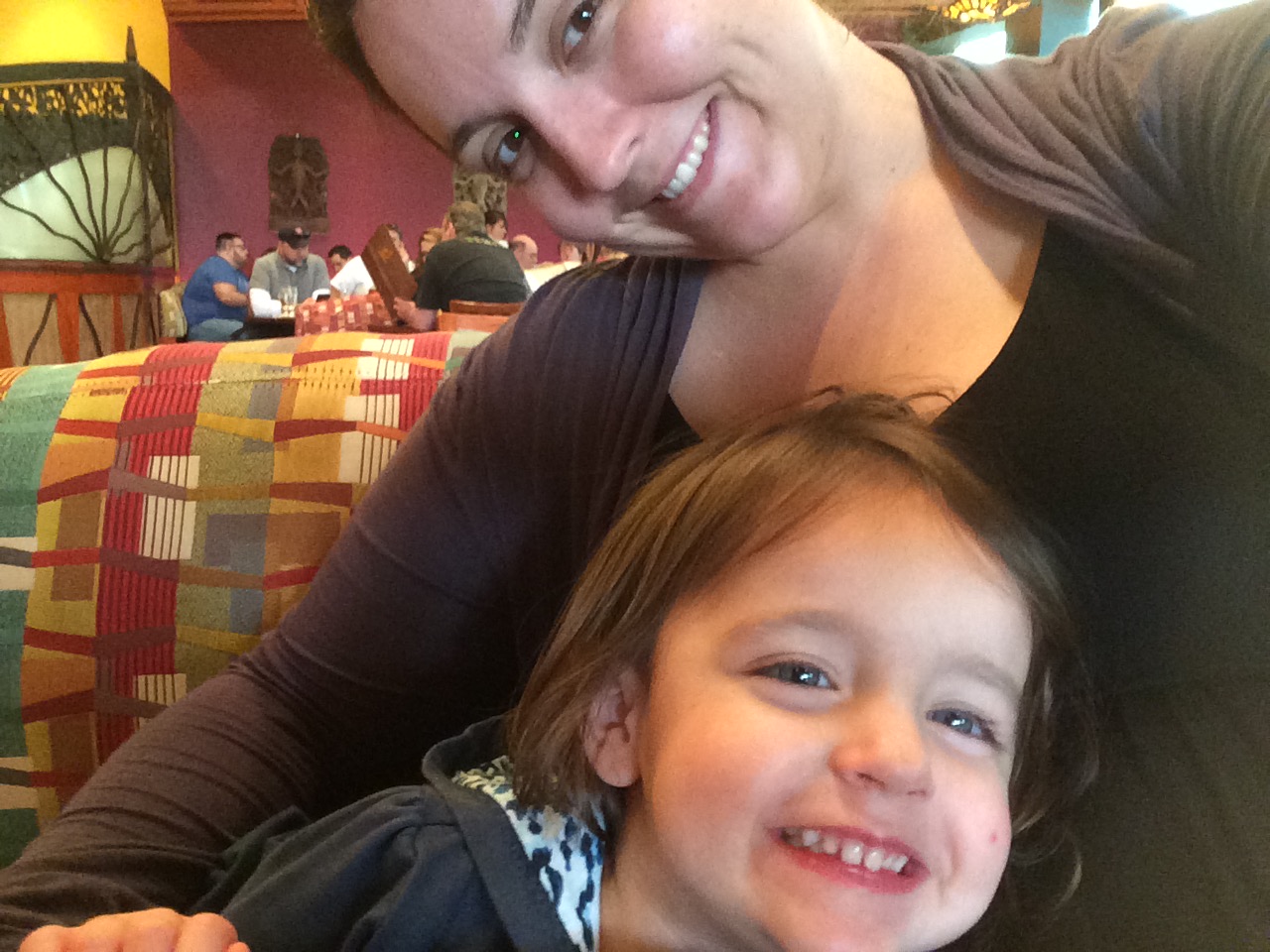 lunch snuggles at Kona
