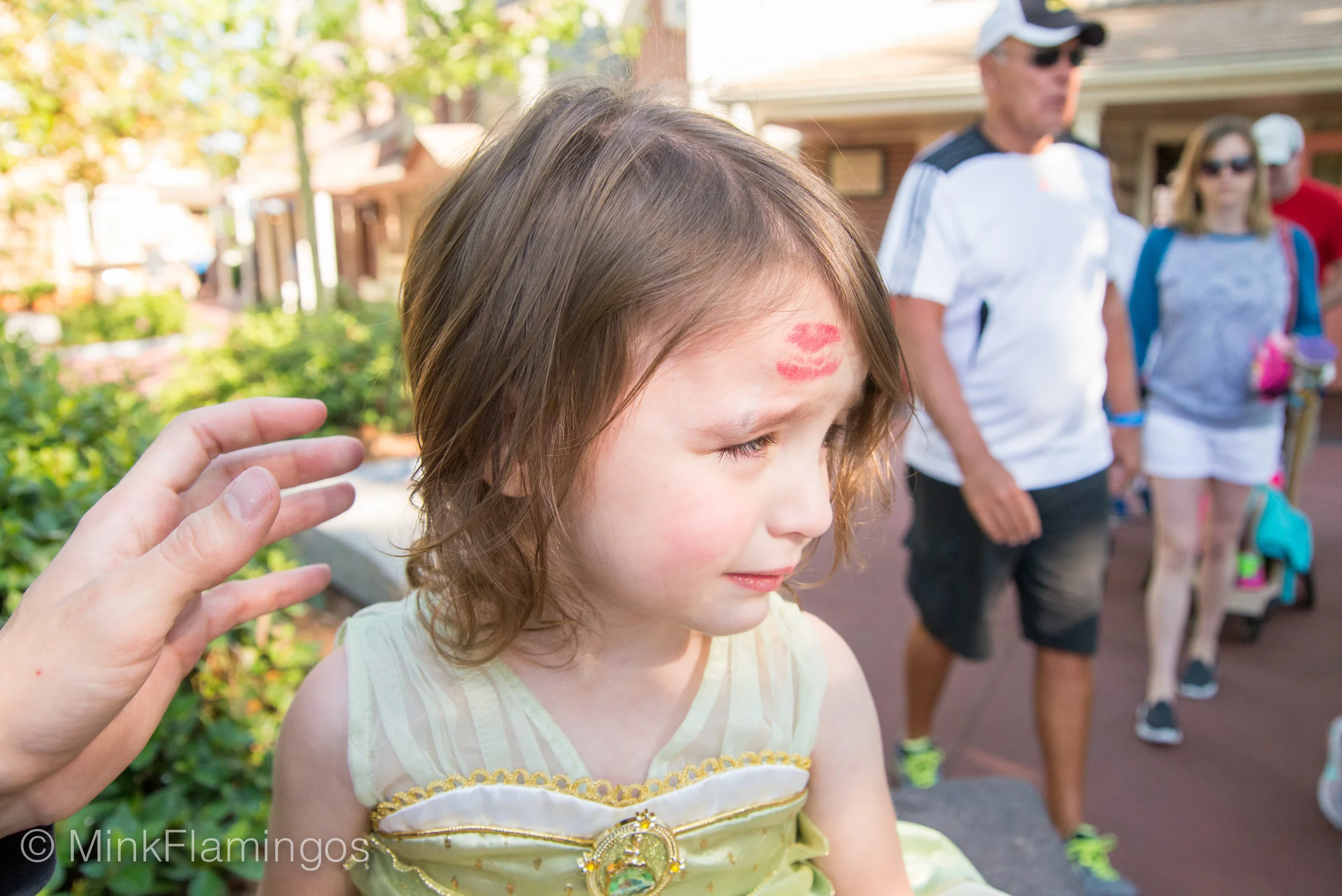Booboo Kisses (and a dent in her eyebrow)