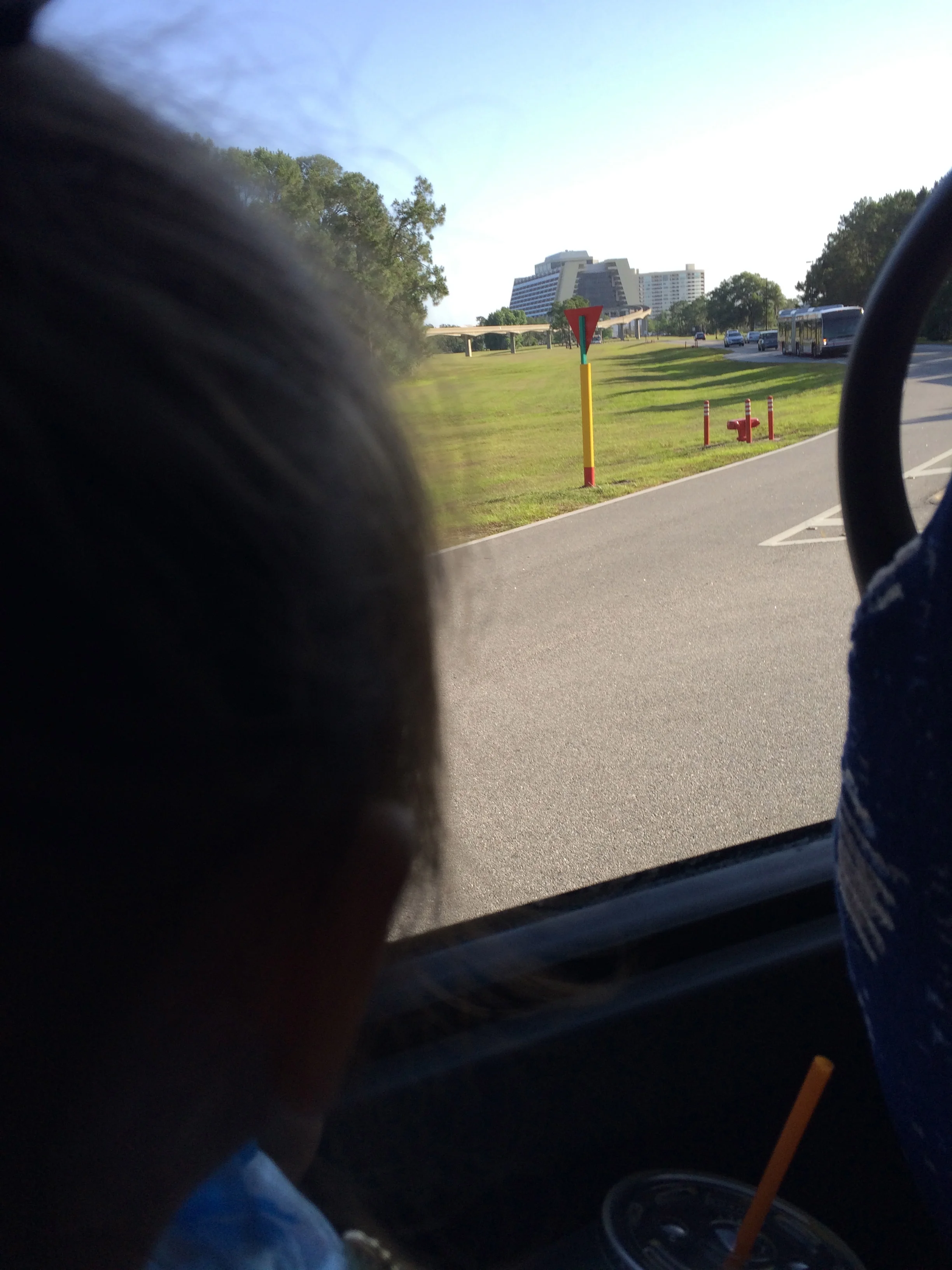 checking out the Contemporary from the bus