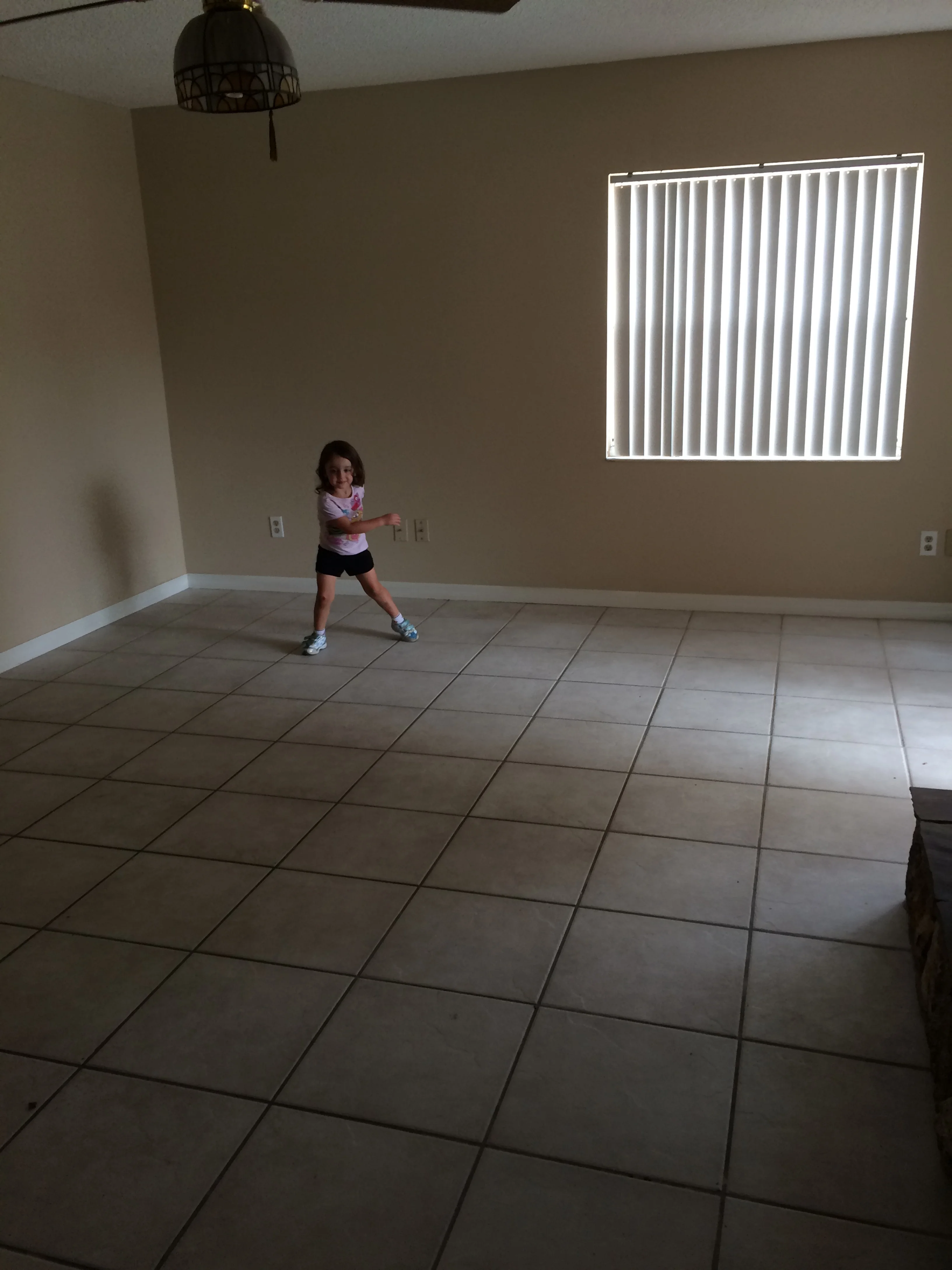 That ceiling fan was, seriously, about to fall down any minute