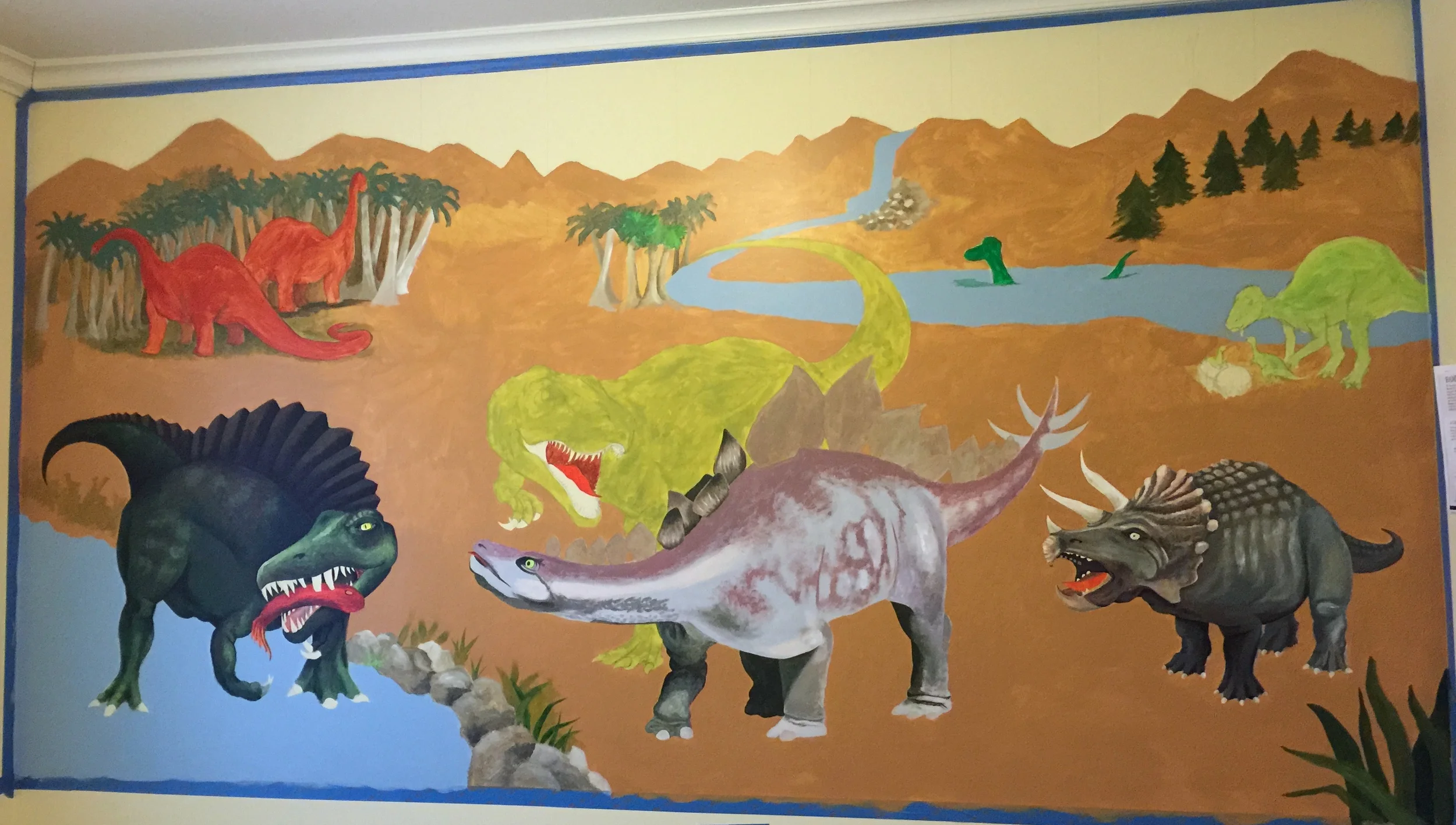 Painting a Dinosaur Mural, pt.1 — Aimee Manion
