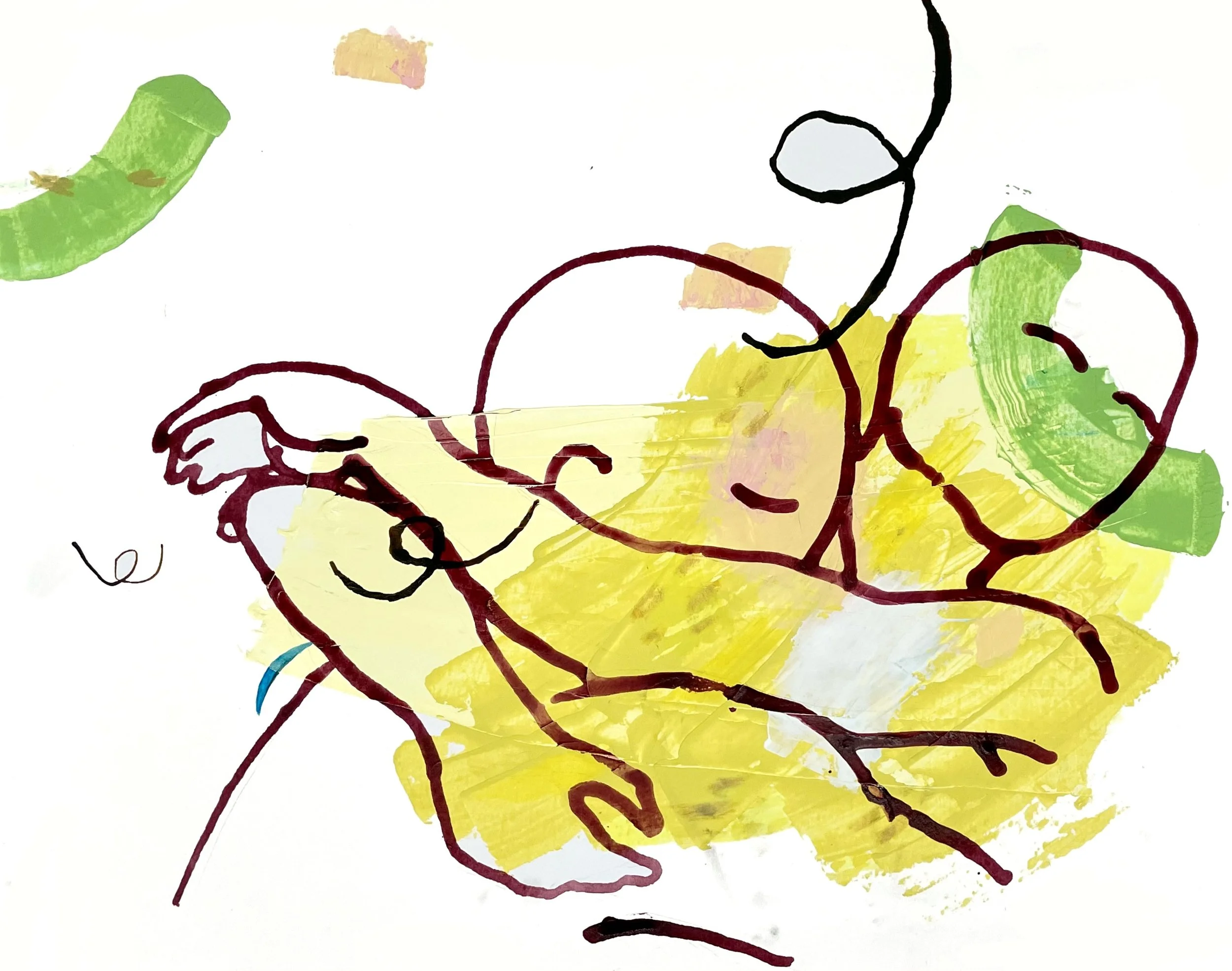 Joyful summer embrace