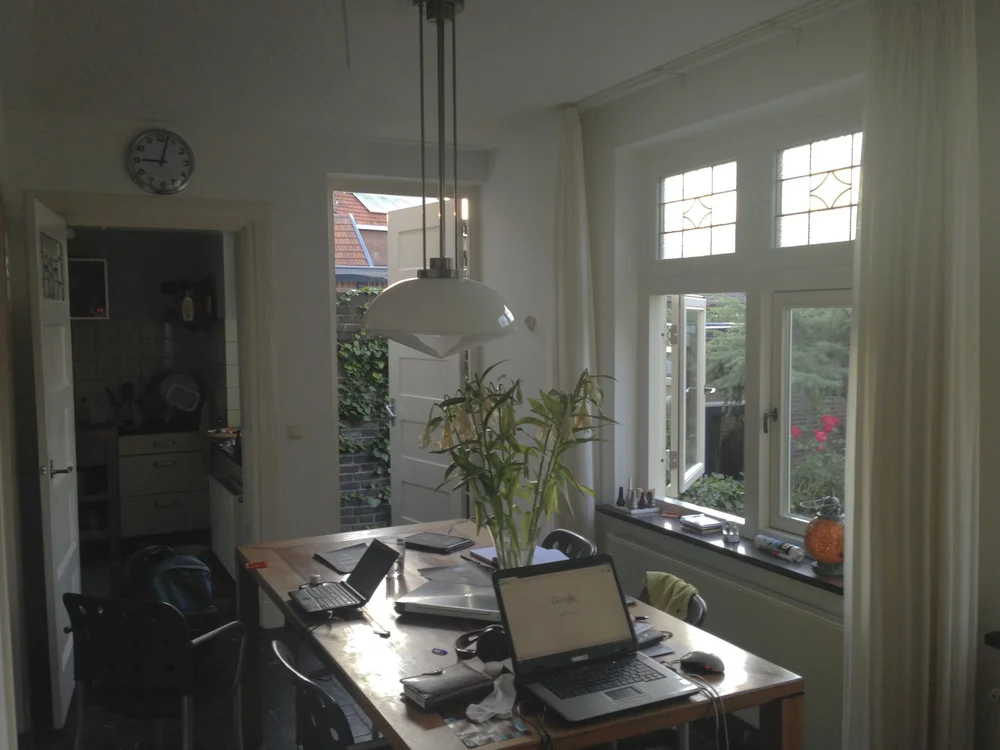 Het interieur van de huidige eetkamer