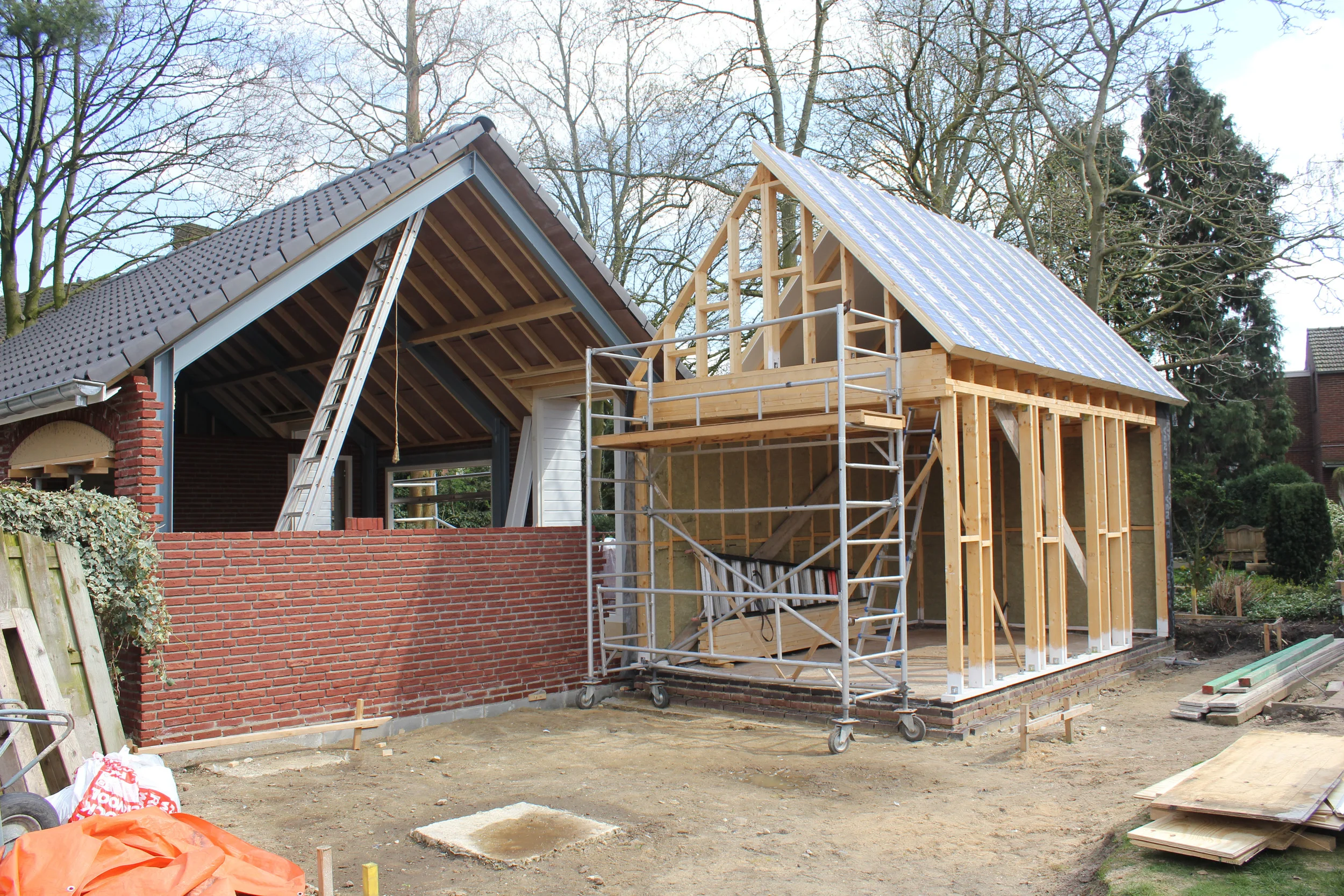 Beide projecten op de Broeklaan in één beeld