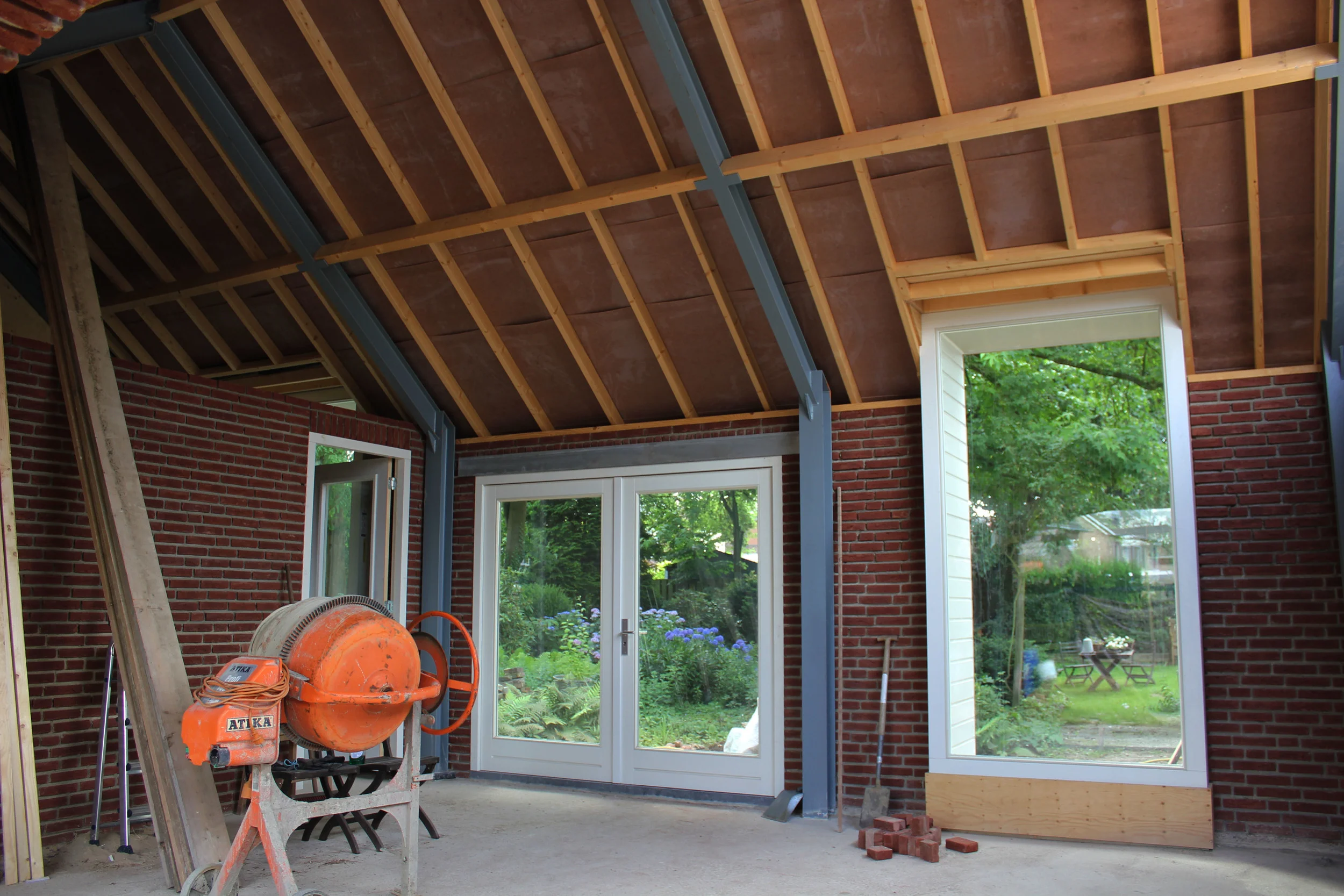 De binnenzijde nadert voltooiïng