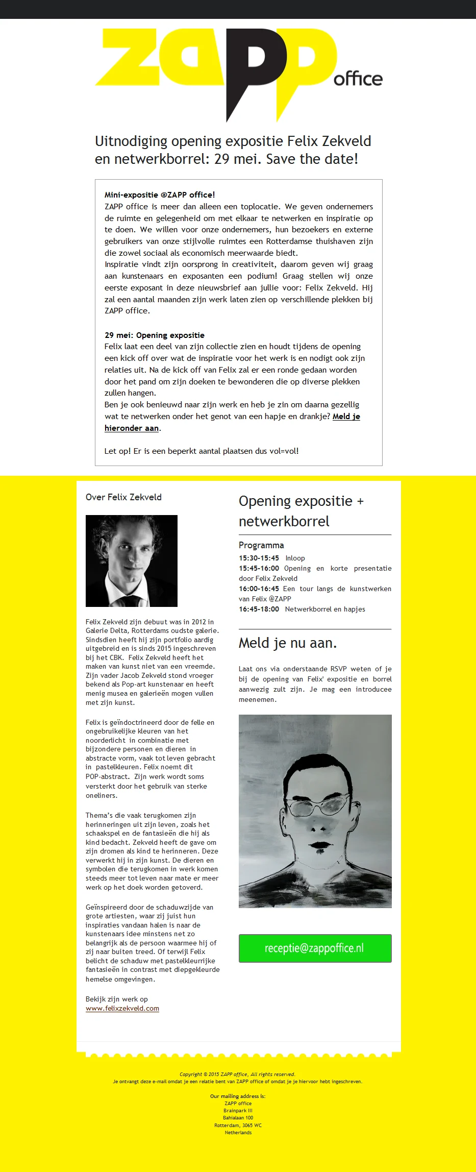 Expositie Felix Zekveld @ ZAPP office