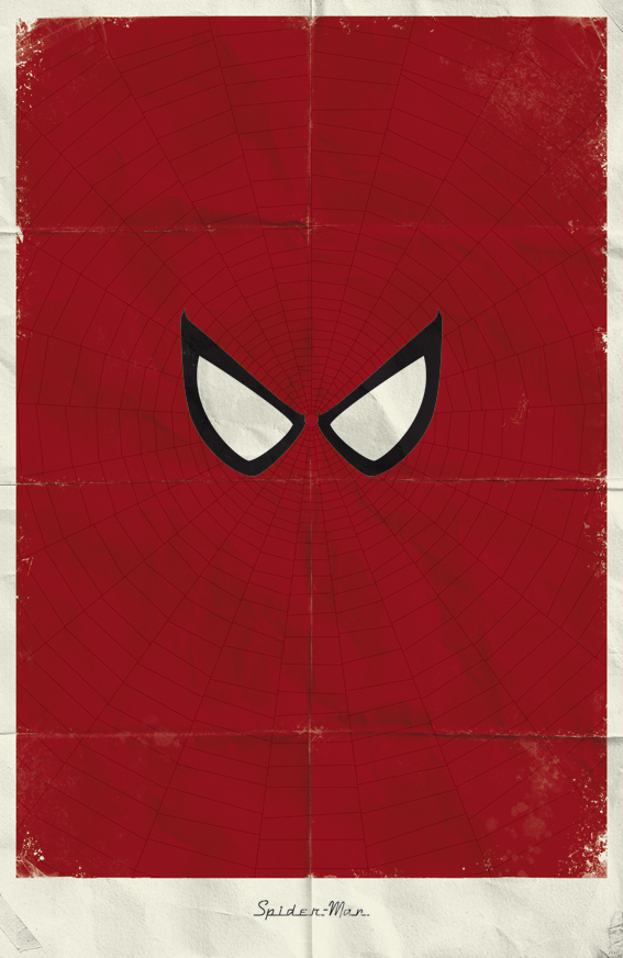 Minimalist Movie Hero Posters