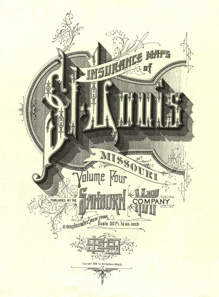 BibliOdyssey: Sanborn Fire Insurance Map Typography
