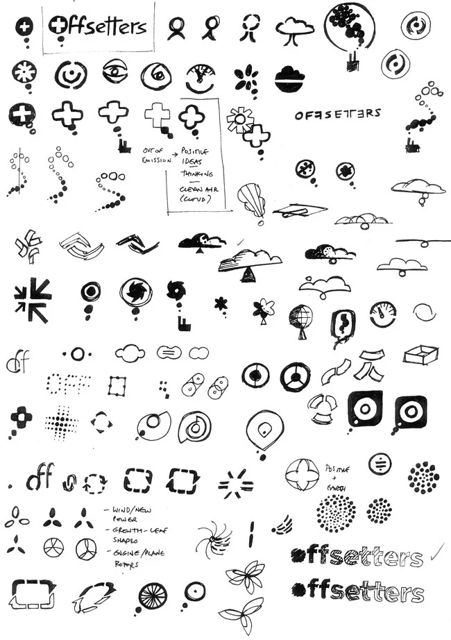 Design Process: A simple logo direction—13 sketch pages later