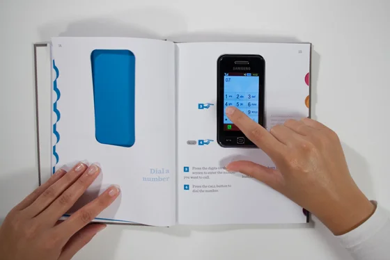 Package Design: Book-Box-Product-In-One, for Cell Phone's Easy-Follow Instructions