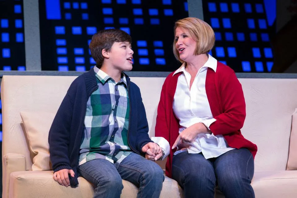 JD Triolo as Michael and Kristine Fraelich as Emily in Elf: The Musical