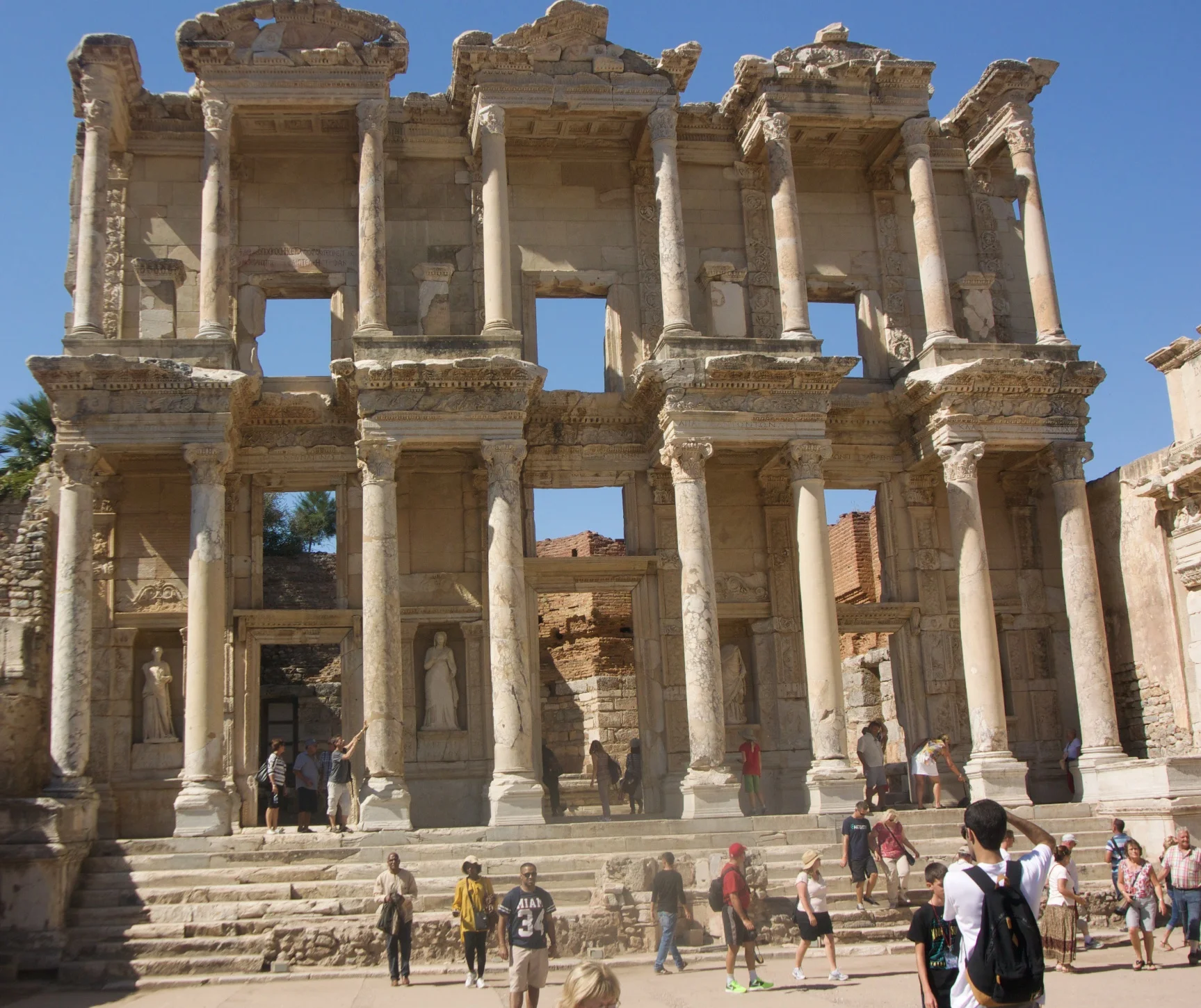 The facade of the Library of Celsus