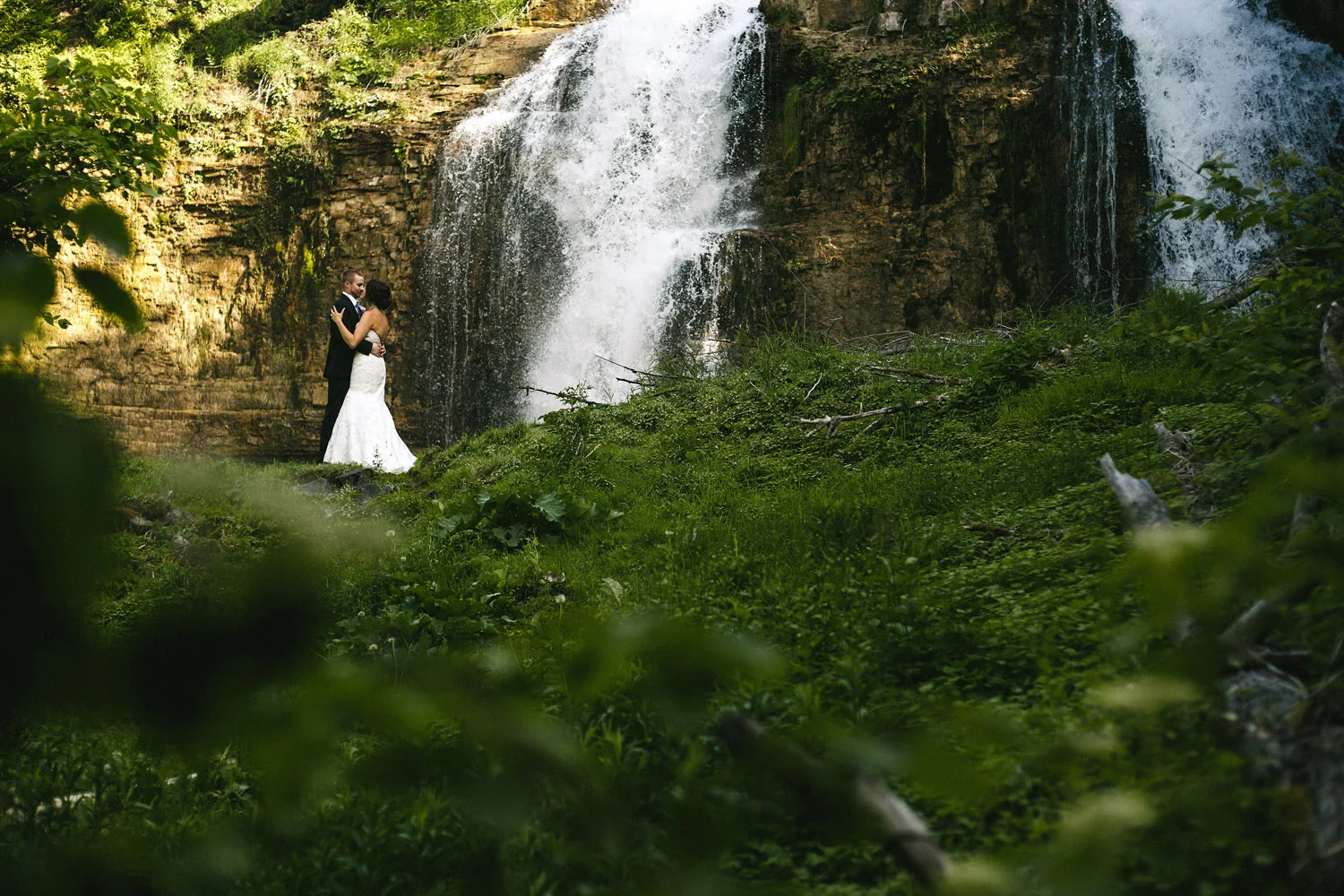 Bridal Portraits at Walters Falls