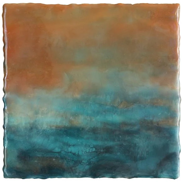 Warm Enough, encaustic, 8 x 8 inches, 2015