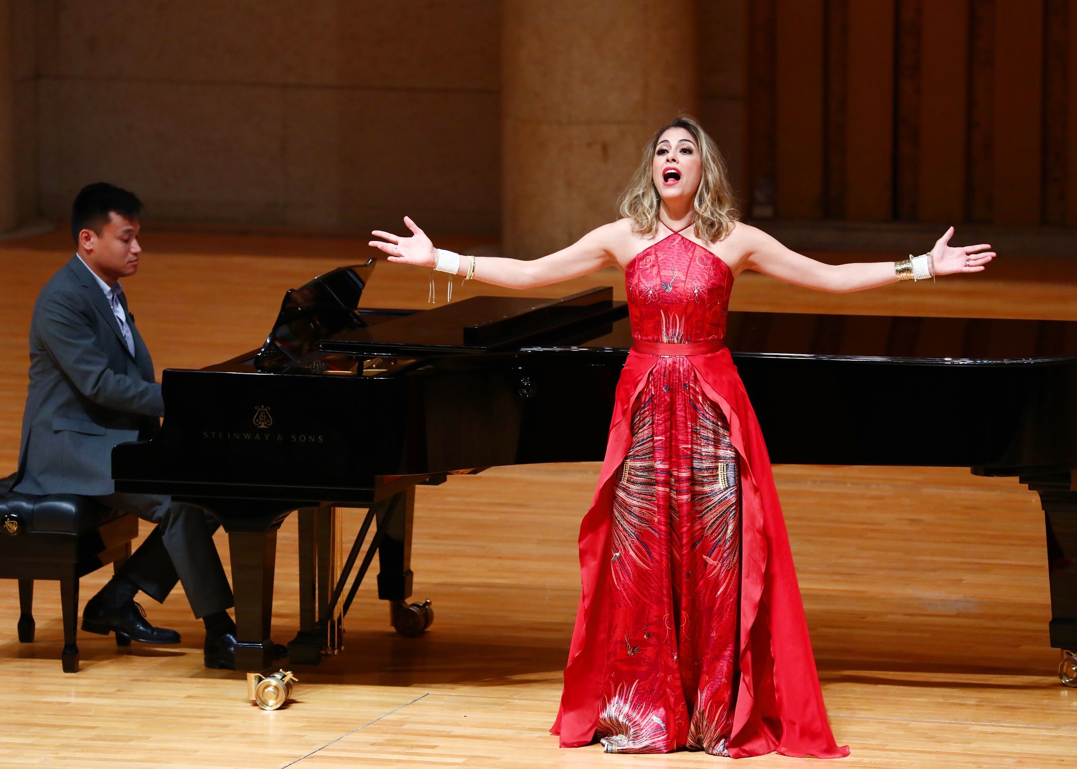 performing at Forbidden City Concert Hall in Beijing, China