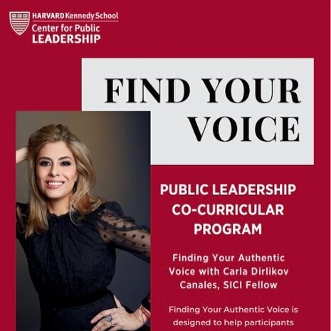 Looking forward to returning to Harvard&rsquo;s @harvardkennedyschool to lead a course on &ldquo;Finding Your Voice&rdquo;. Always inspiring to meet the incredible students there, who inspire &amp; teach me so much! My thanks to @harvardcpl for havin