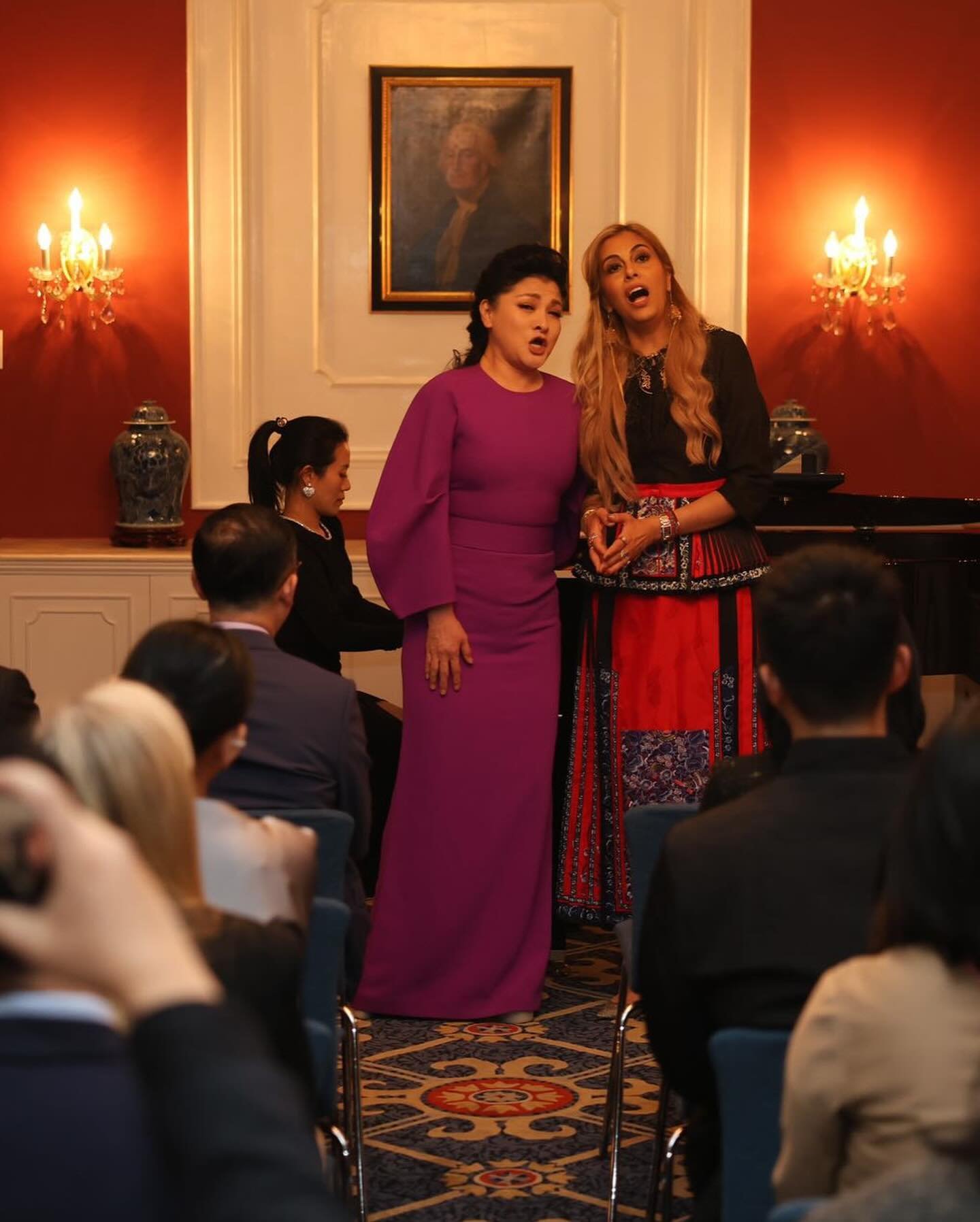 Honored to perform with esteemed Chinese pianist @yangyangruan 阮扬扬, celebrity soprano Yao Hong 么红, and accompanying pianist Xu Weiwei 徐薇薇 in Beijing at the residence of the U.S. Ambassador to China, Ambassador Nicholas Burns. I&rsquo;m very grateful 