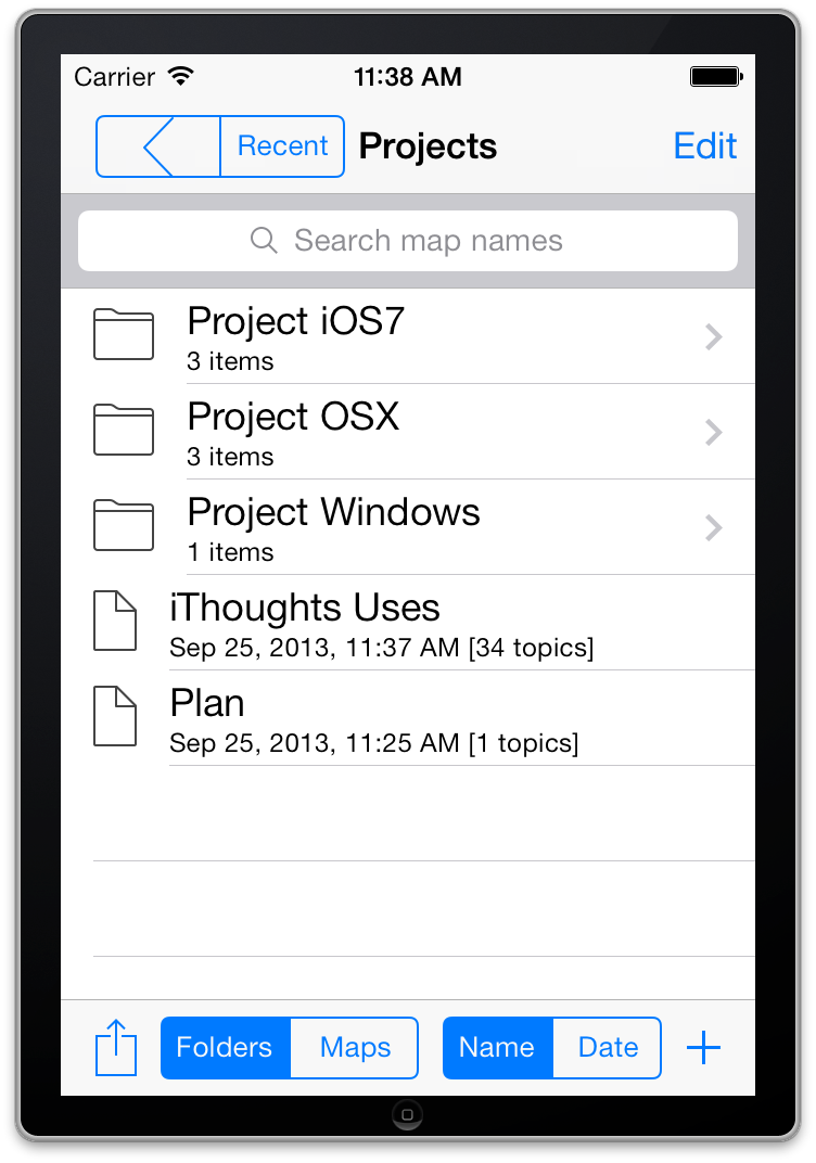 iPhone Map Browser