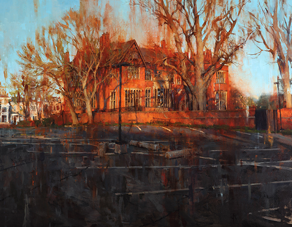 Daniel Robbins, 'The Mansion', 35 x 45, Oil on Canvas on Panel