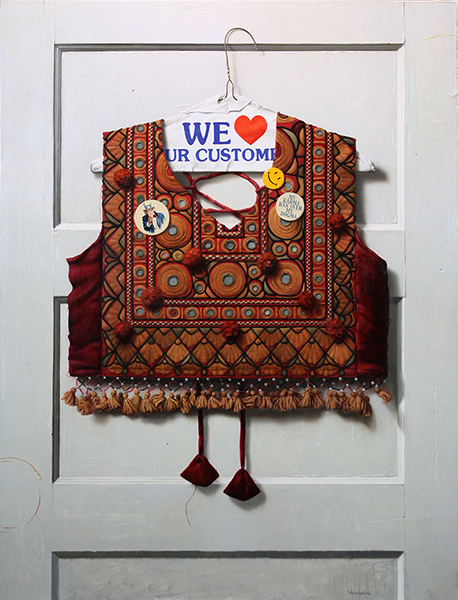  Adam Vinson, 'We Love Your Custom', 34 x 26 inches, Oil on Panel
