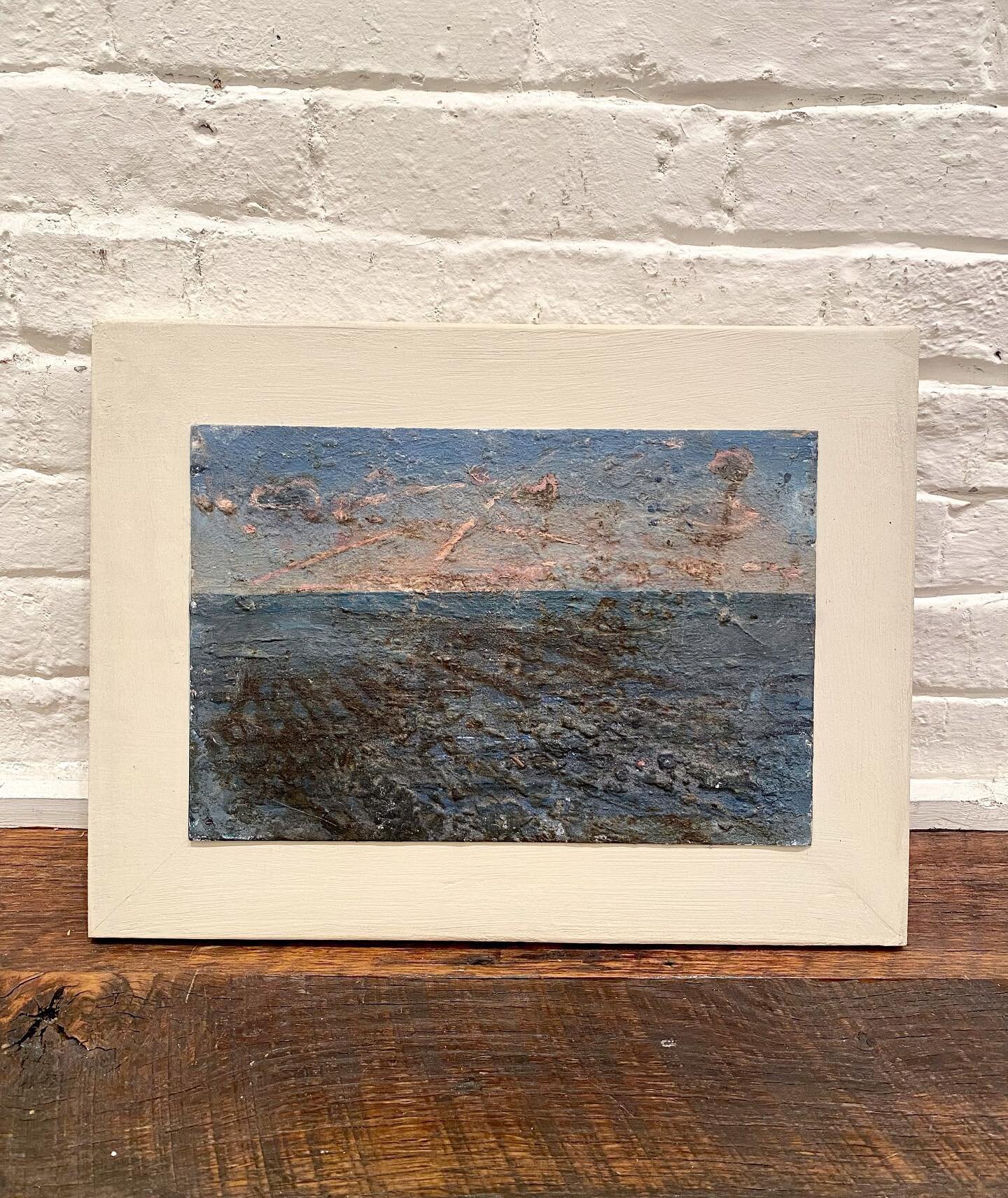 &lsquo;Mouth of the Anclote&rsquo; by new to the gallery painter Kurt Knobelsdorf. Beautiful color, texture, and rawness that draw you into the paintings. #painting #ocean #kurtknobelsdorf